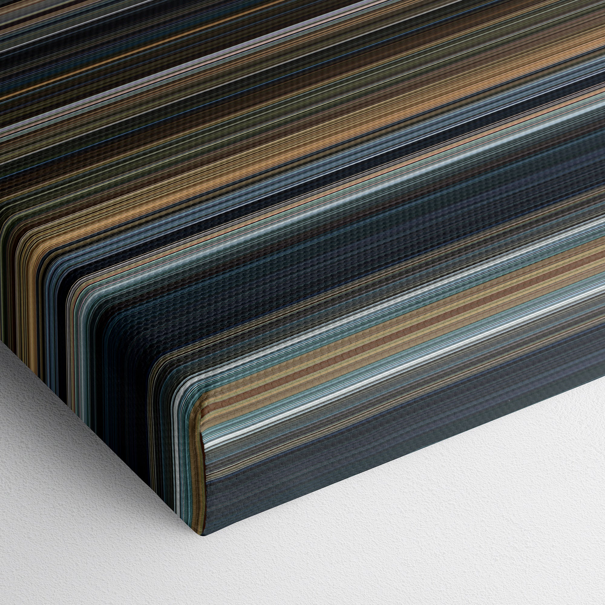 The Pianist (2002) CineSpectrum Color Spectrum Canvas Print - Close Up of Bottom of Print