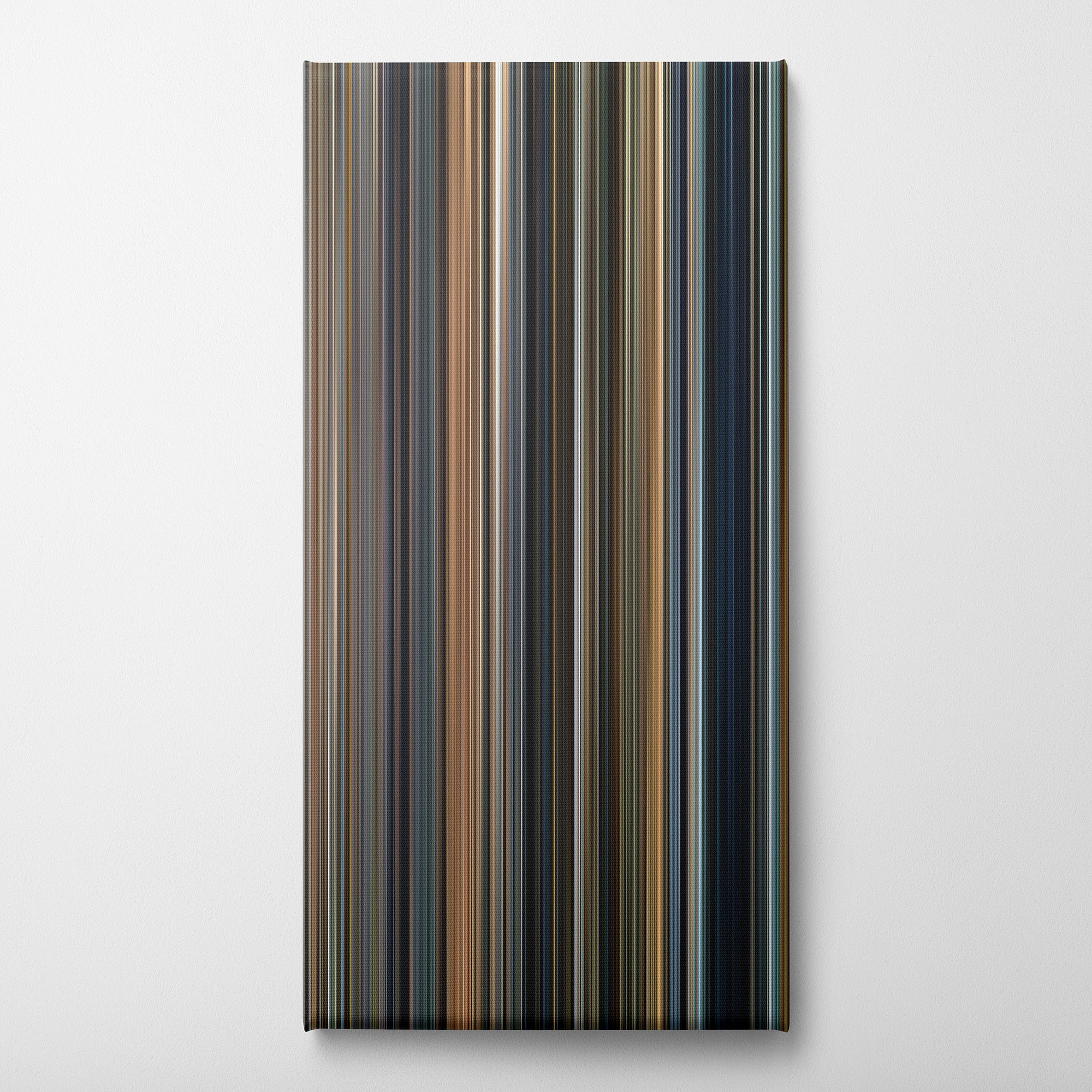 The Pianist (2002) CineSpectrum Color Spectrum Canvas Print - Vertical on Wall