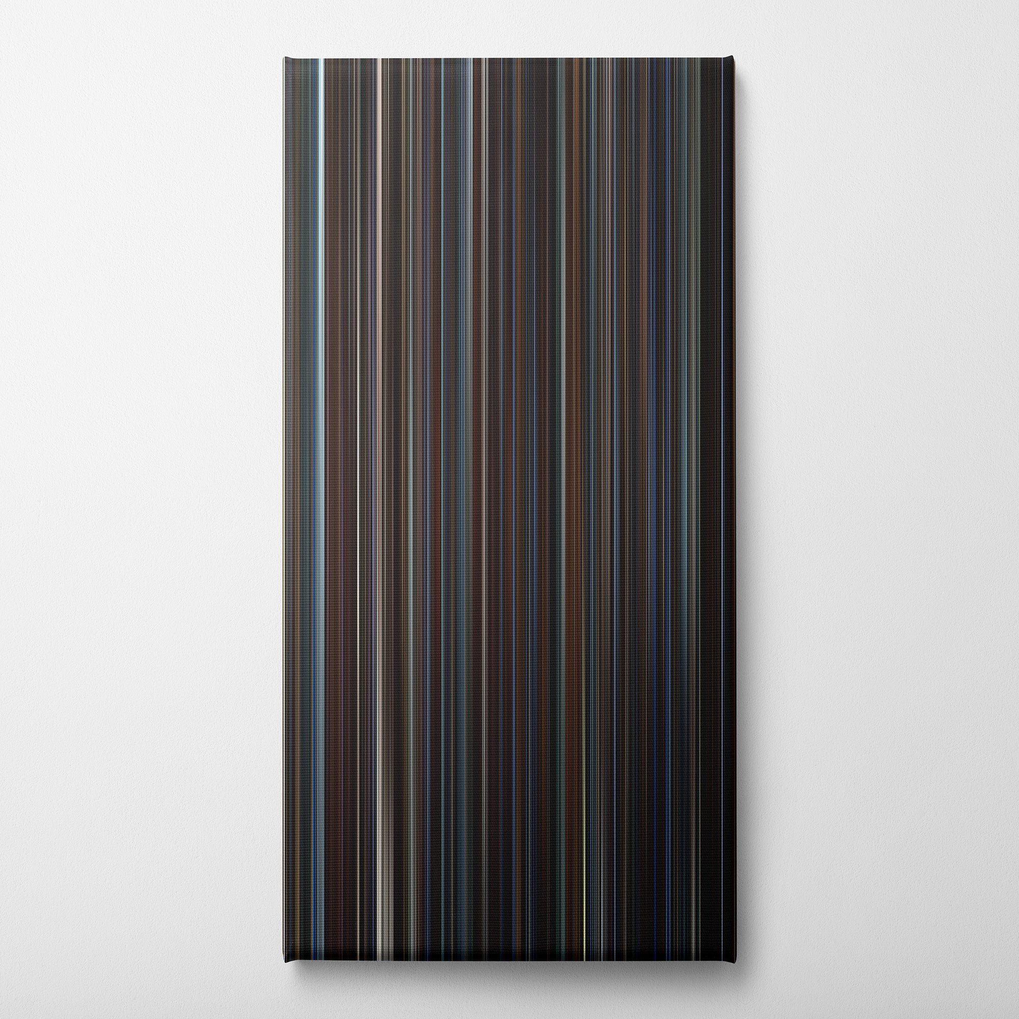 The Prestige (2006) CineSpectrum Color Spectrum Canvas Print - Vertical on Wall