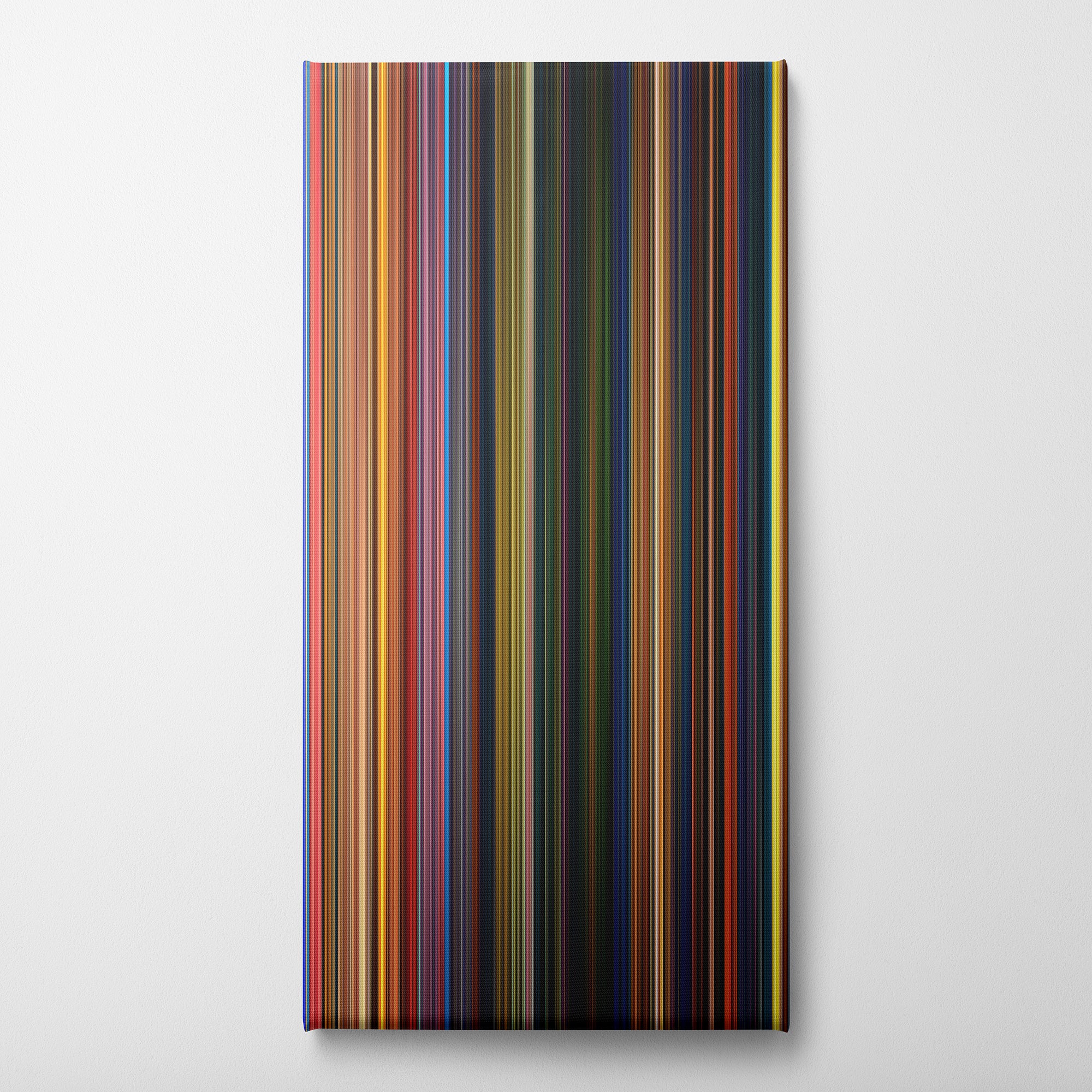 The Princess and the Frog (2009) CineSpectrum Color Spectrum Canvas Print - Vertical on Wall