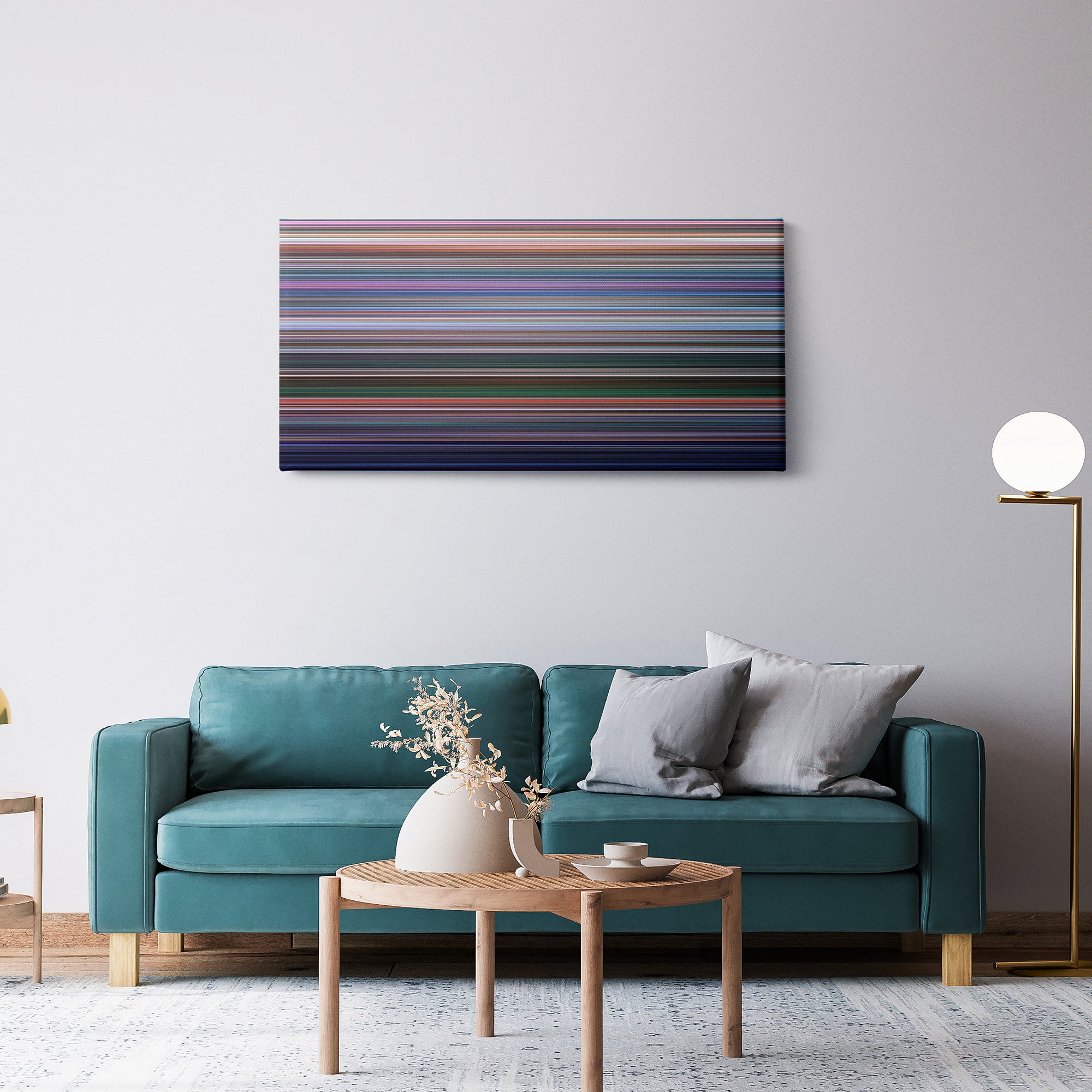 The Rescuers Down Under (1990) CineSpectrum Color Spectrum Canvas Print - Hanging Horizontal on Wall in Room