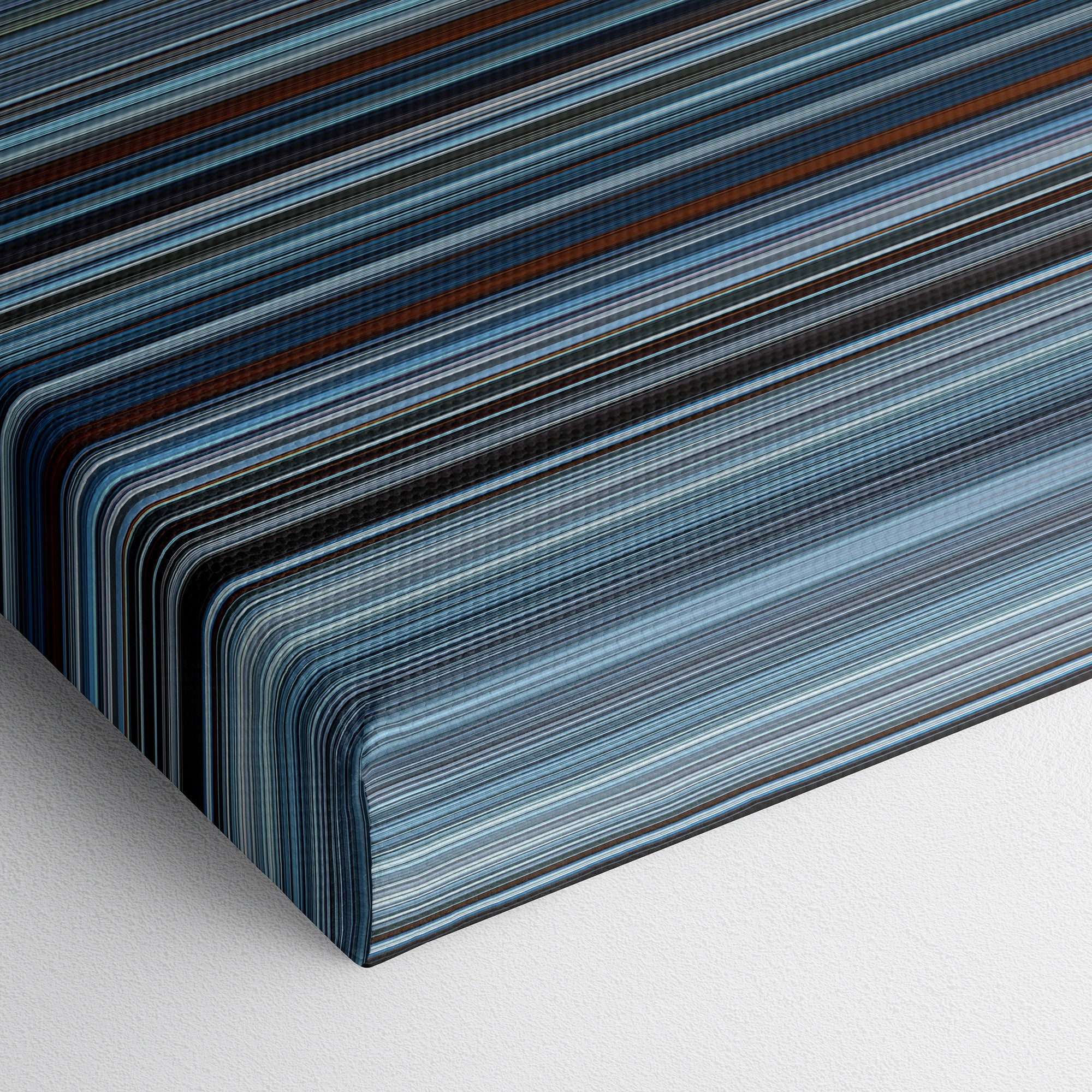 The Revenant (2015) CineSpectrum Color Spectrum Canvas Print - Close Up of Bottom of Print