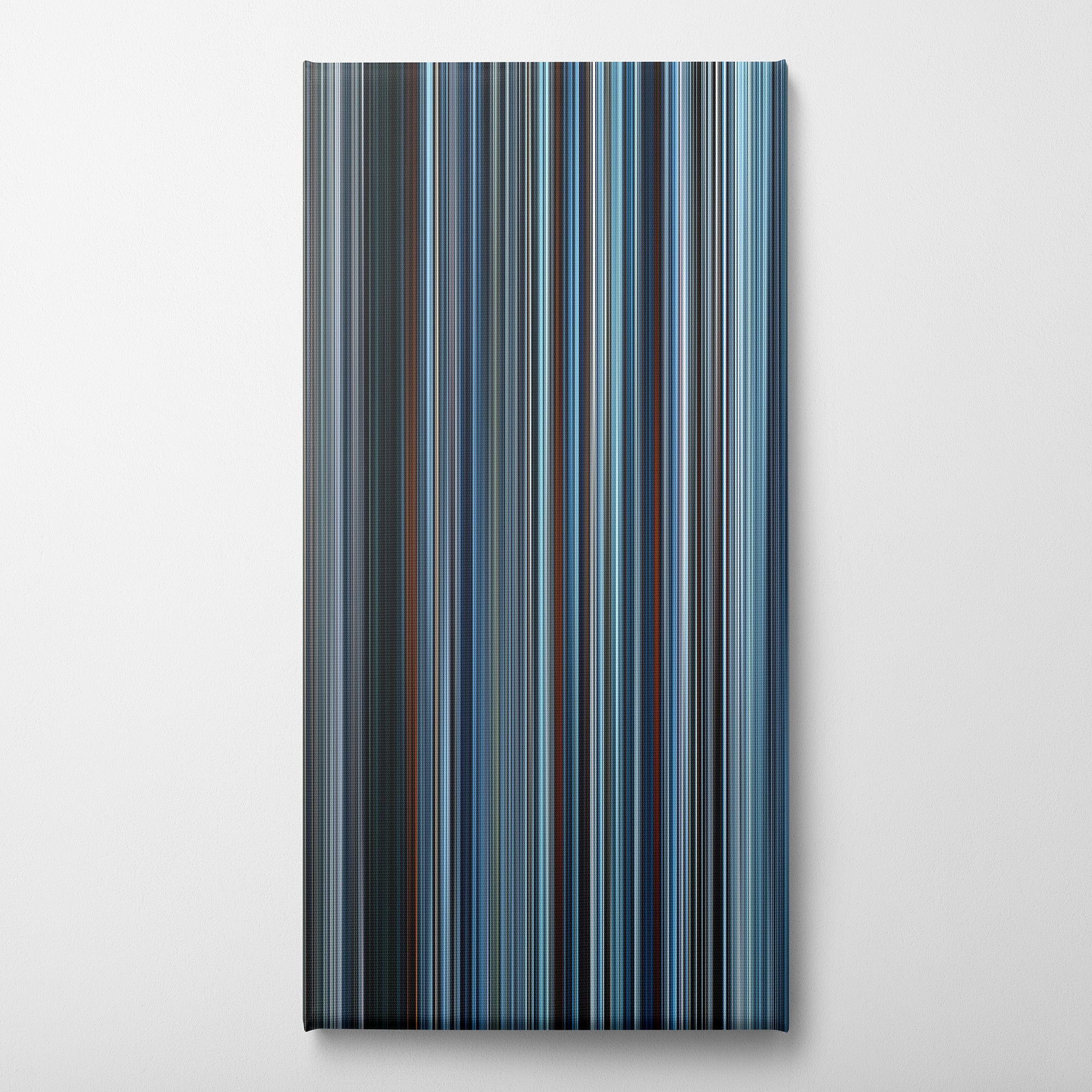 The Revenant (2015) CineSpectrum Color Spectrum Canvas Print - Vertical on Wall