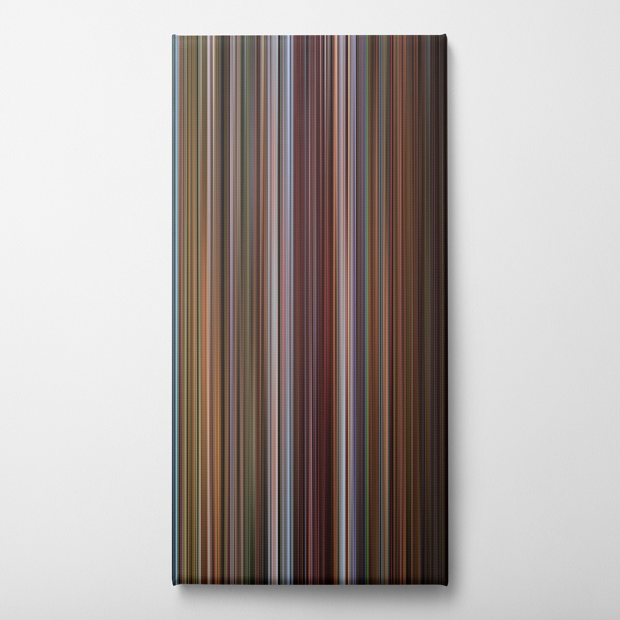 The Room (2003) CineSpectrum Color Spectrum Canvas Print - Vertical on Wall