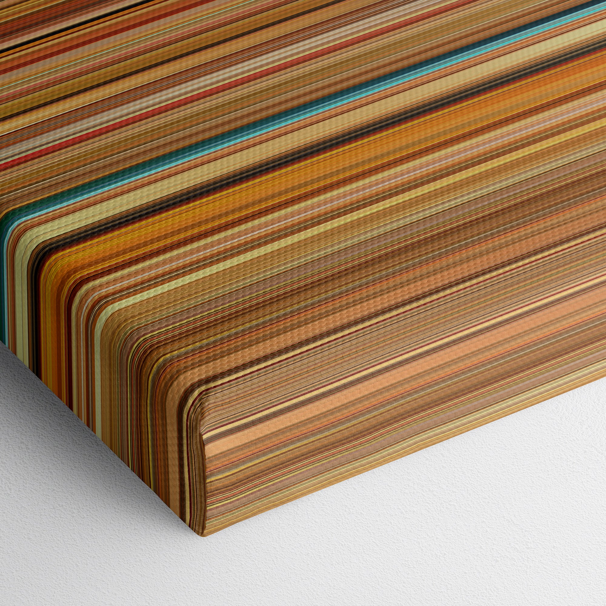 The Royal Tenenbaums (2001) CineSpectrum Color Spectrum Canvas Print - Close Up of Bottom of Print