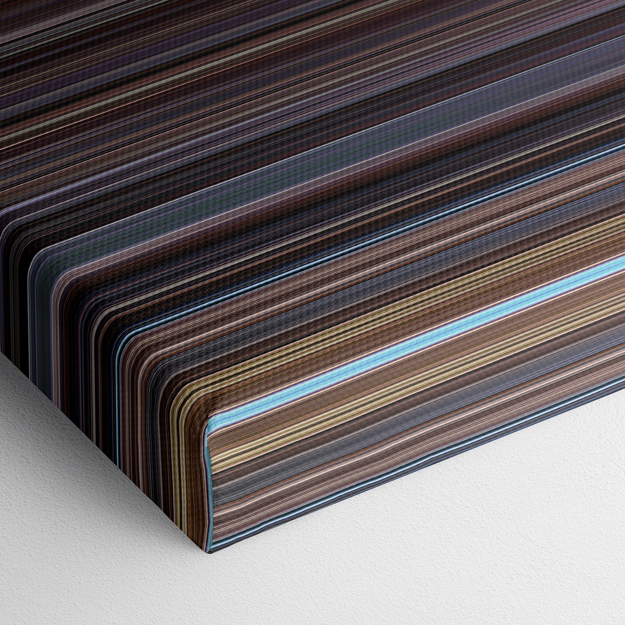 The Shawshank Redemption (1994) CineSpectrum Color Spectrum Canvas Print - Close Up of Bottom of Print