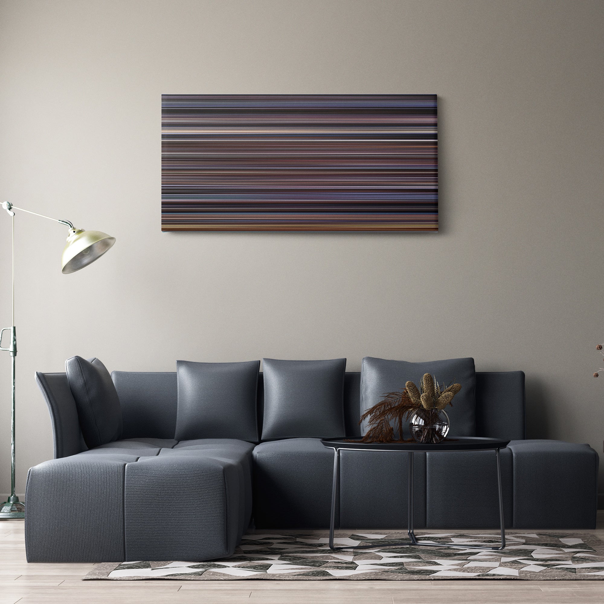 The Shawshank Redemption (1994) CineSpectrum Color Spectrum Canvas Print - Hanging Horizontal on Wall in Room