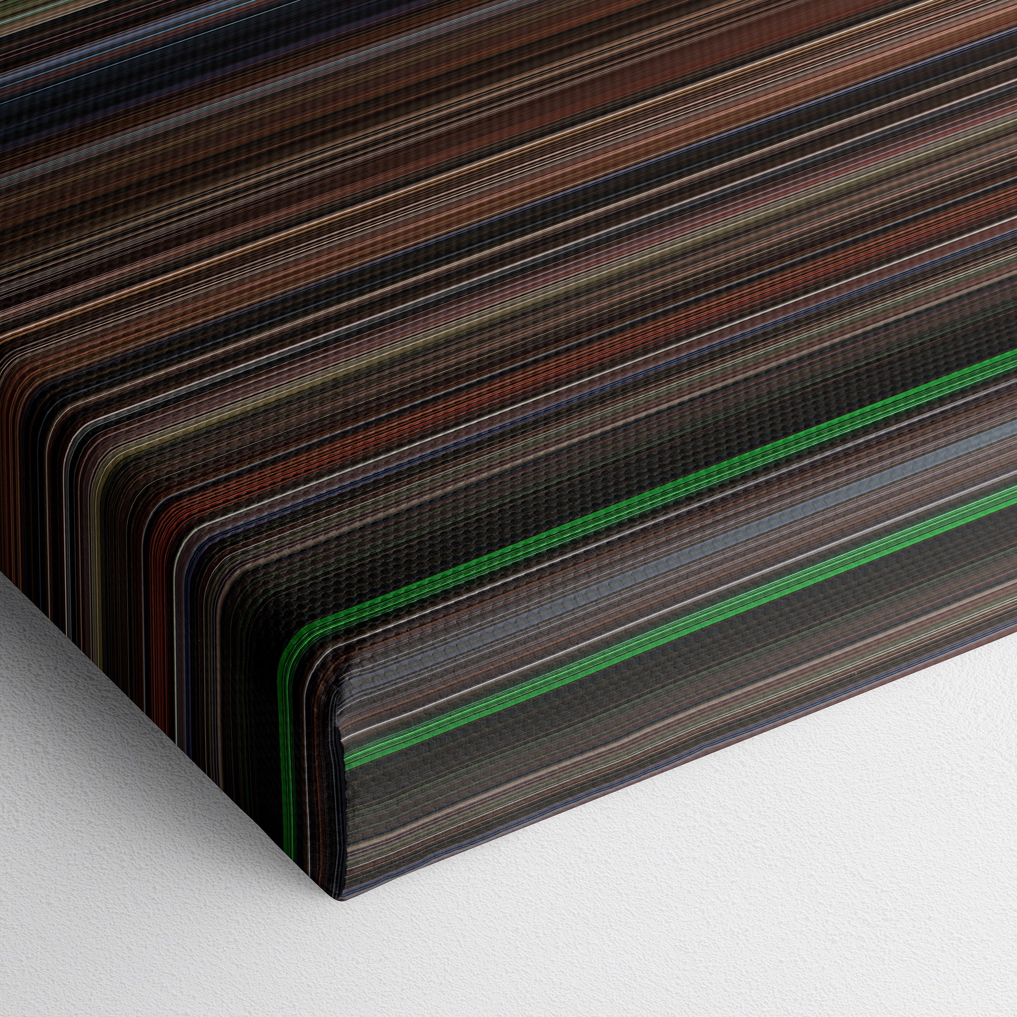 The Silence of the Lambs (1991) CineSpectrum Color Spectrum Canvas Print - Close Up of Bottom of Print