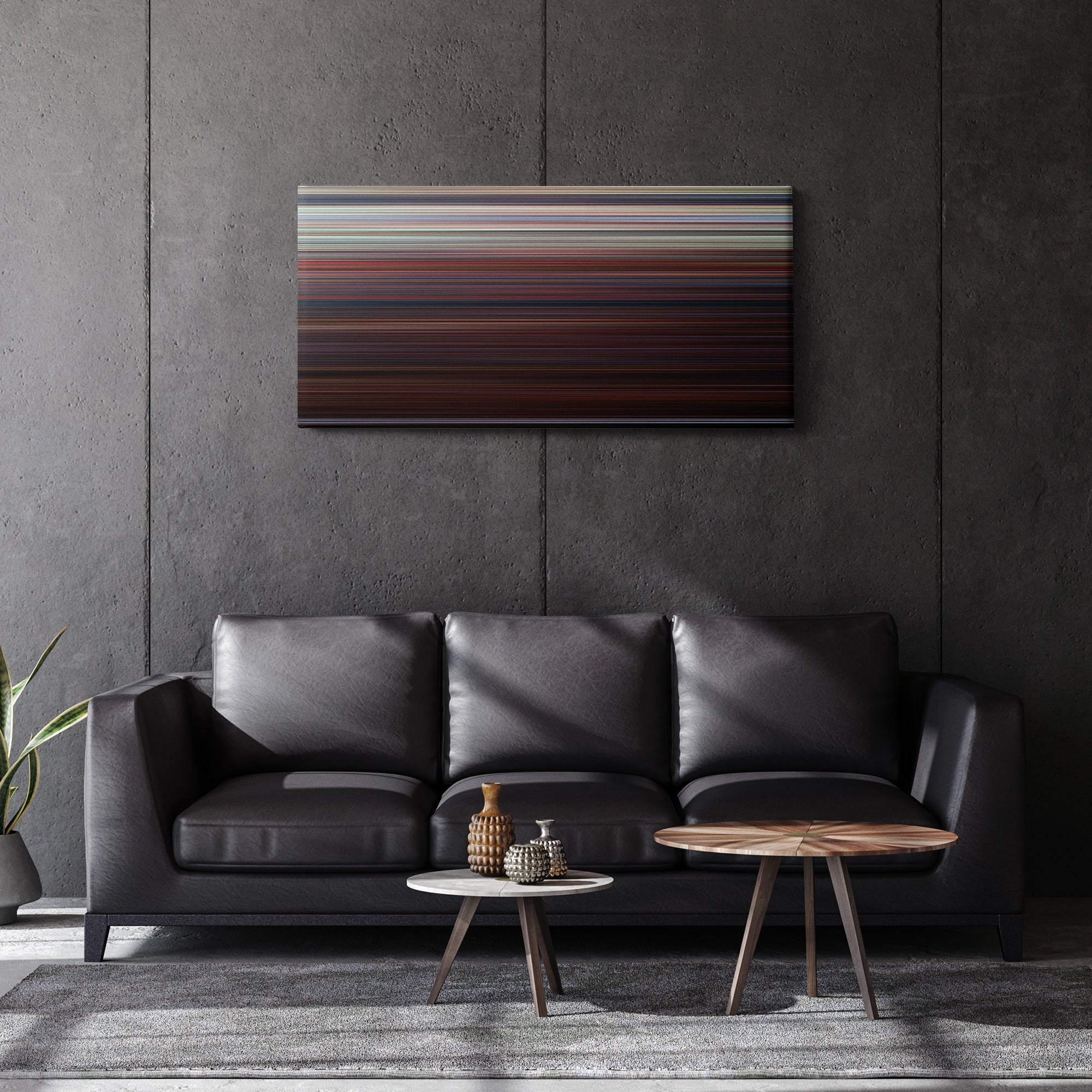 The Texas Chainsaw Massacre 2 (1986) CineSpectrum Color Spectrum Canvas Print - Hanging Horizontal on Wall in Room