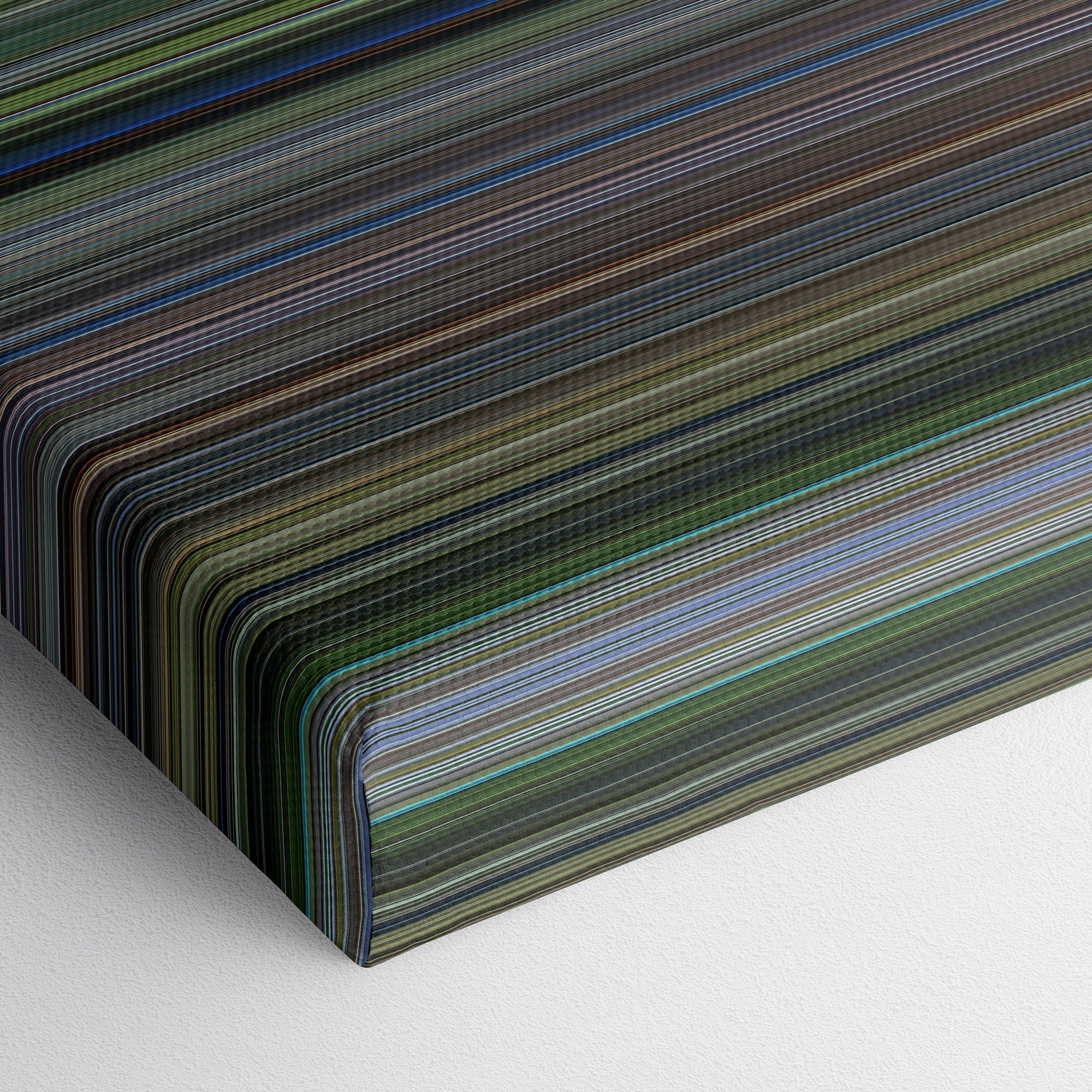 The Thin Red Line (1998) CineSpectrum Color Spectrum Canvas Print - Close Up of Bottom of Print