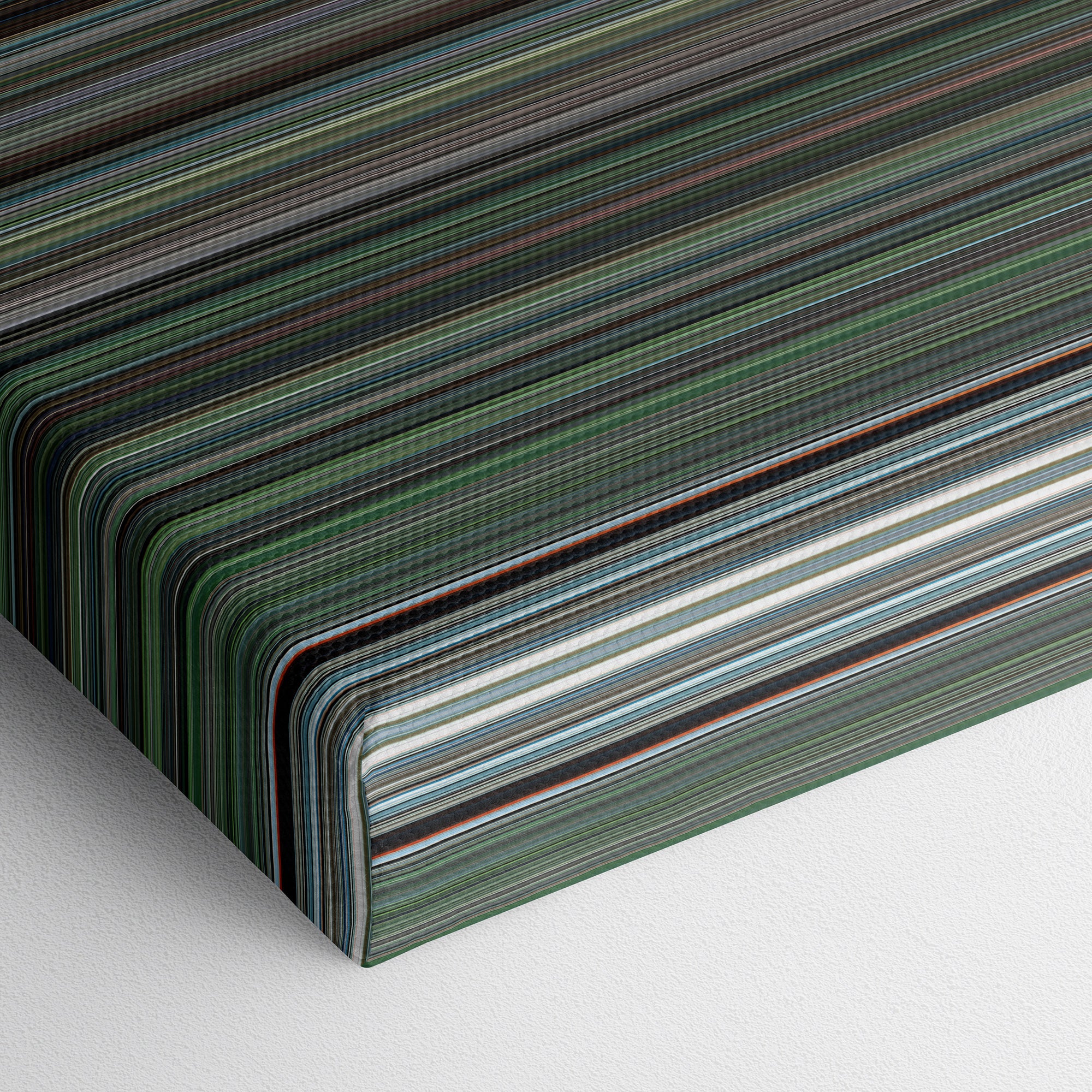 The Tree of Life (2011) CineSpectrum Color Spectrum Canvas Print - Close Up of Bottom of Print