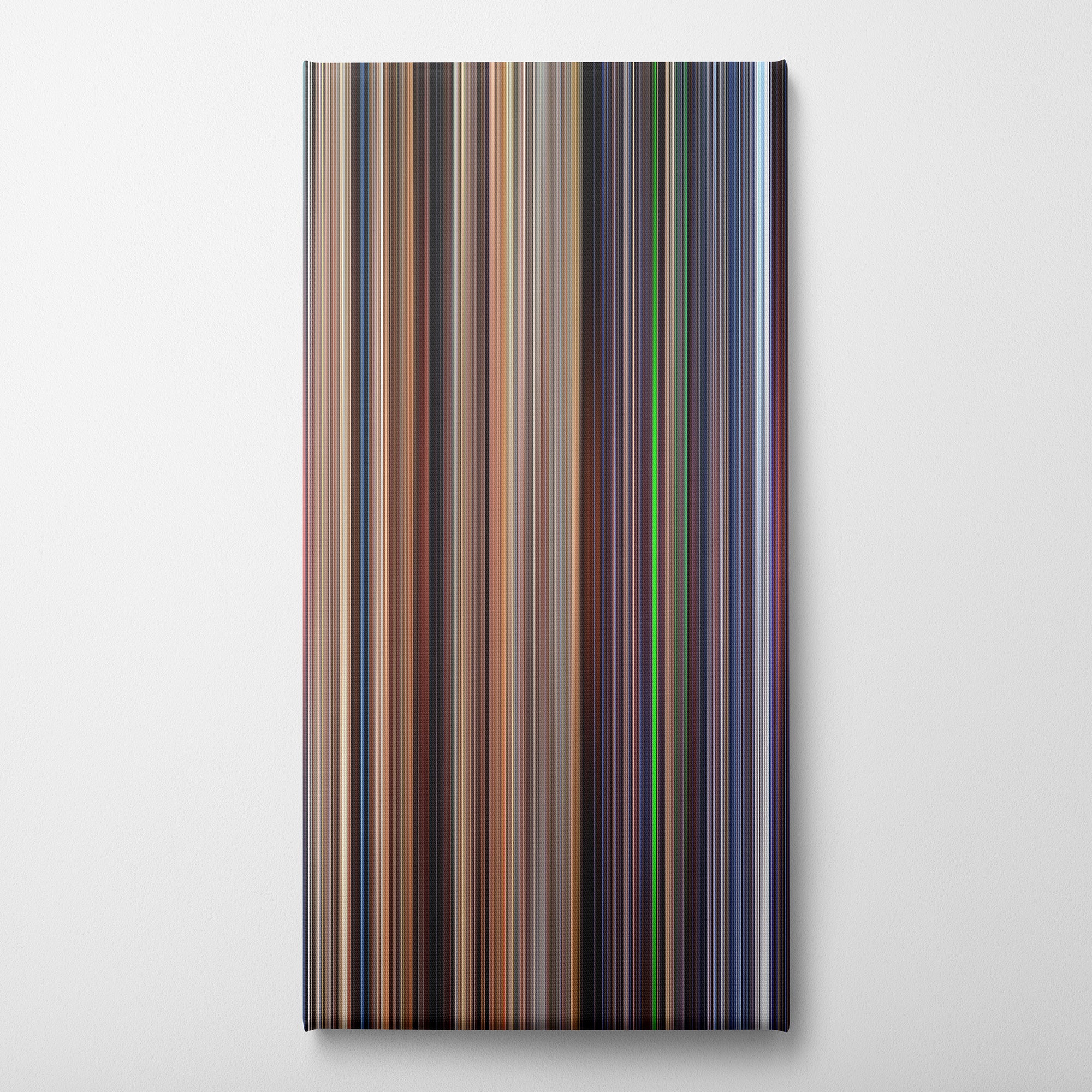 The Truman Show (1998) CineSpectrum Color Spectrum Canvas Print - Vertical on Wall