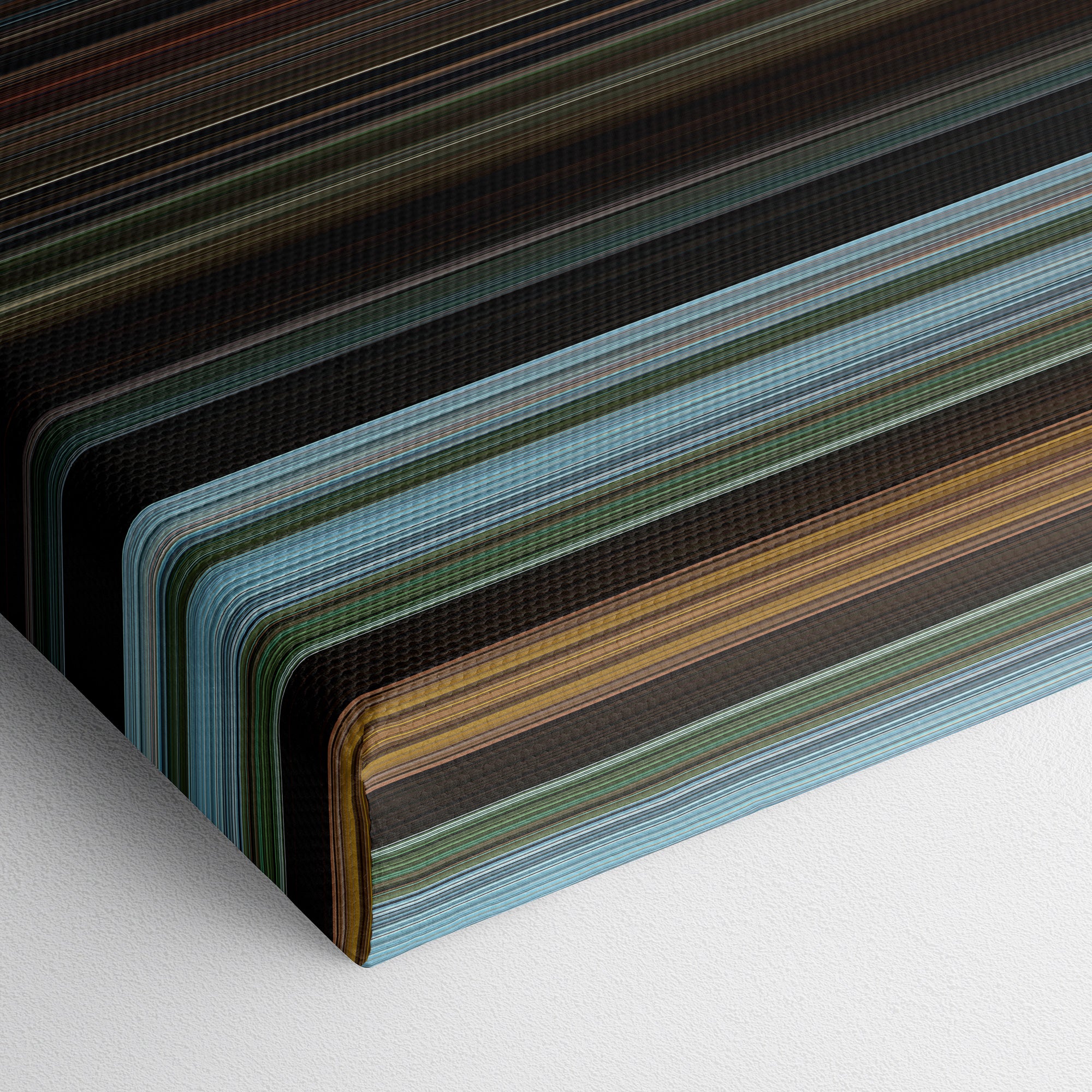 The Twilight Saga - Eclipse (2010) CineSpectrum Color Spectrum Canvas Print - Close Up of Bottom of Print