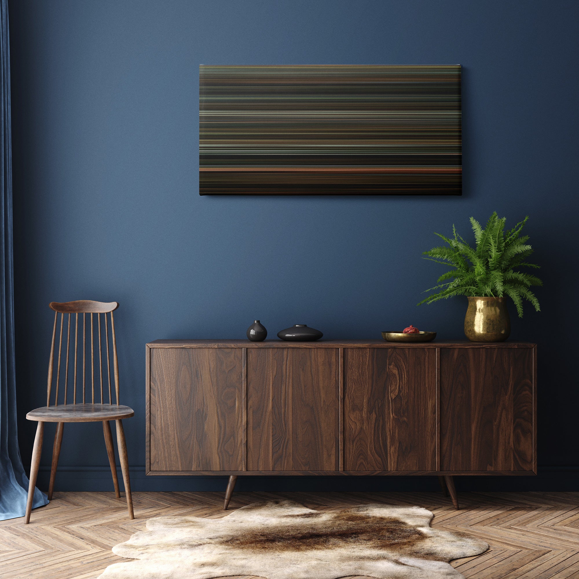 The Twilight Saga - New Moon (2009) CineSpectrum Color Spectrum Canvas Print - Hanging Horizontal on Wall in Room