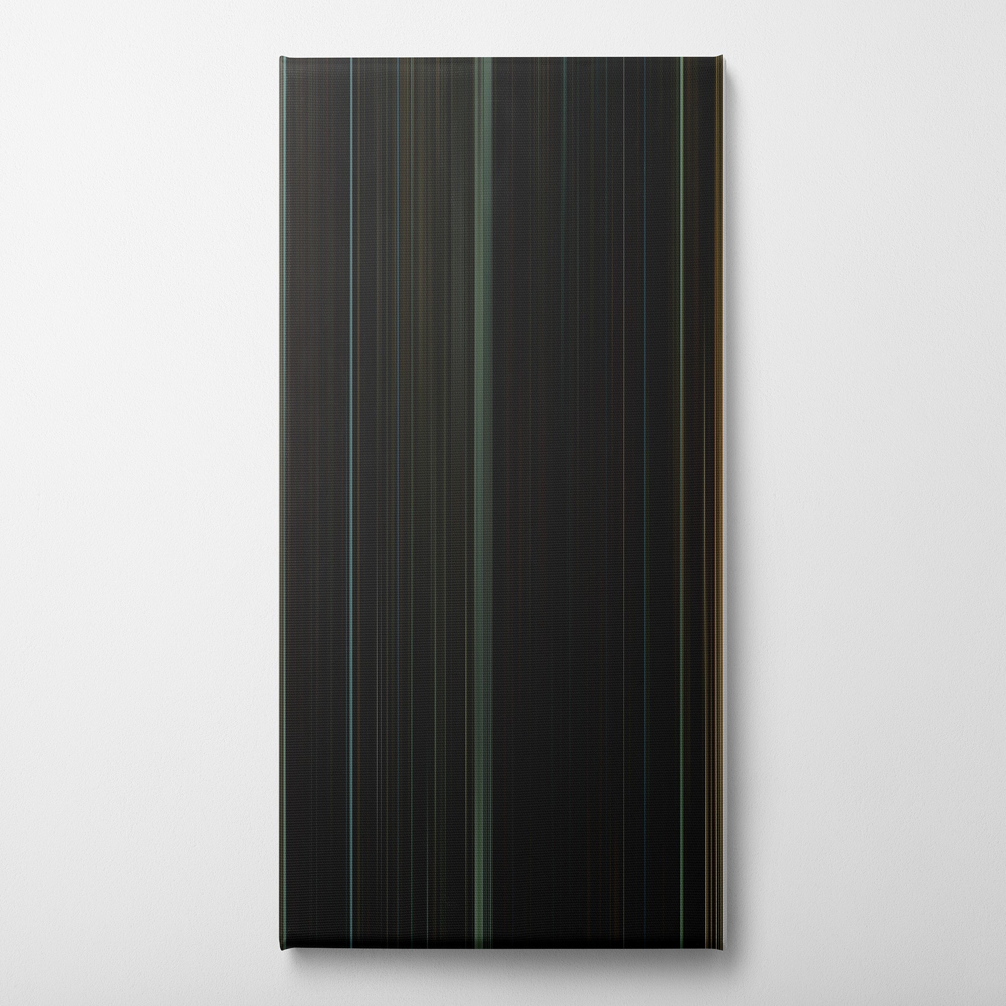The Whale (2022) CineSpectrum Color Spectrum Canvas Print - Vertical on Wall
