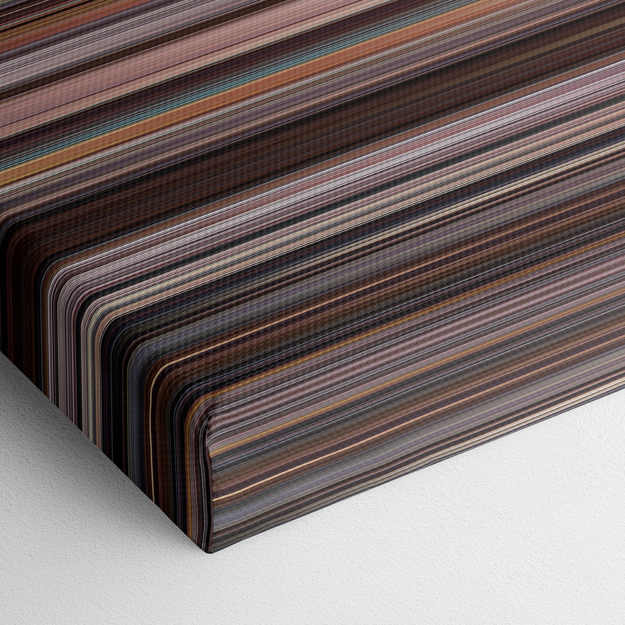 The Wolf of Wall Street (2013) CineSpectrum Color Spectrum Canvas Print - Close Up of Bottom of Print