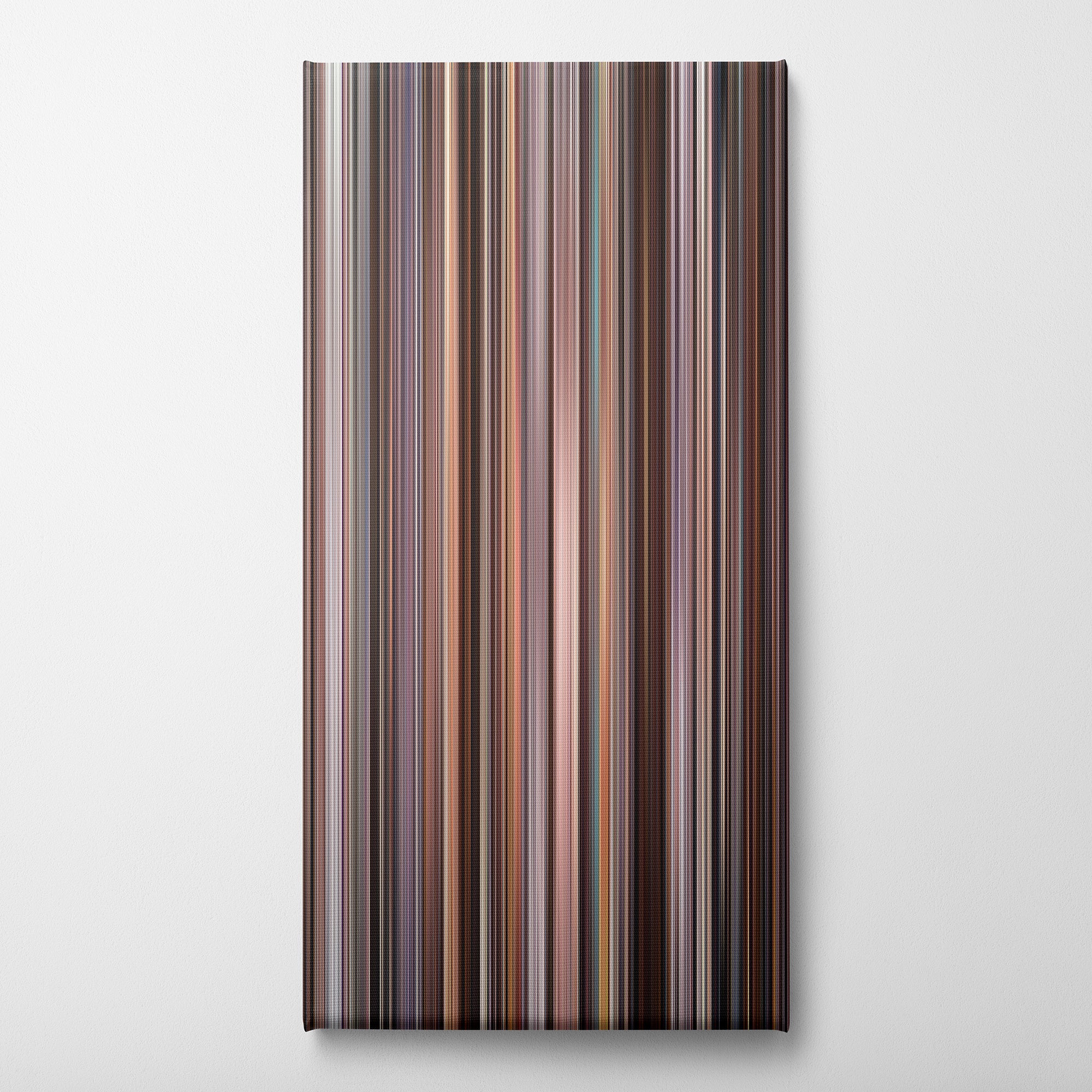 The Wolf of Wall Street (2013) CineSpectrum Color Spectrum Canvas Print - Vertical on Wall