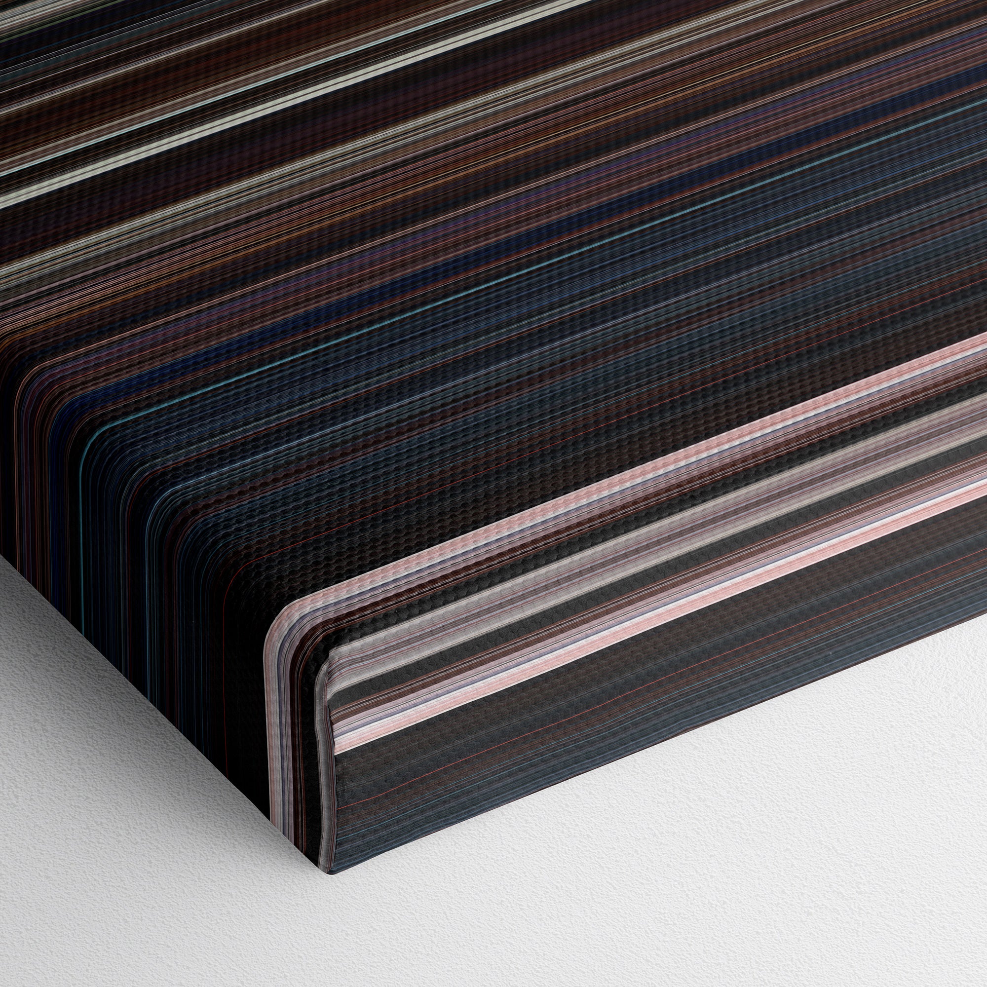 The Wolverine (2013) CineSpectrum Color Spectrum Canvas Print - Close Up of Bottom of Print