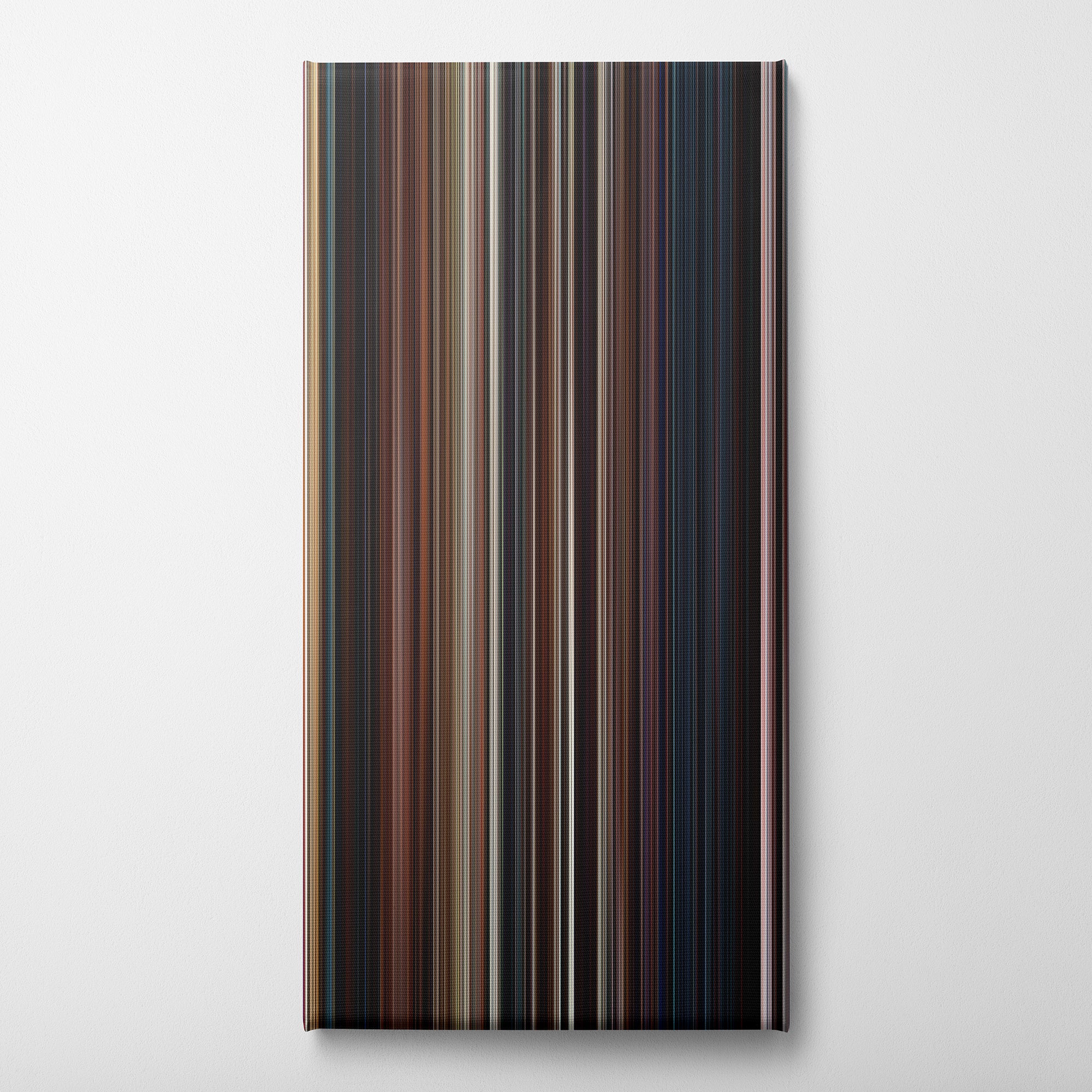 The Wolverine (2013) CineSpectrum Color Spectrum Canvas Print - Vertical on Wall