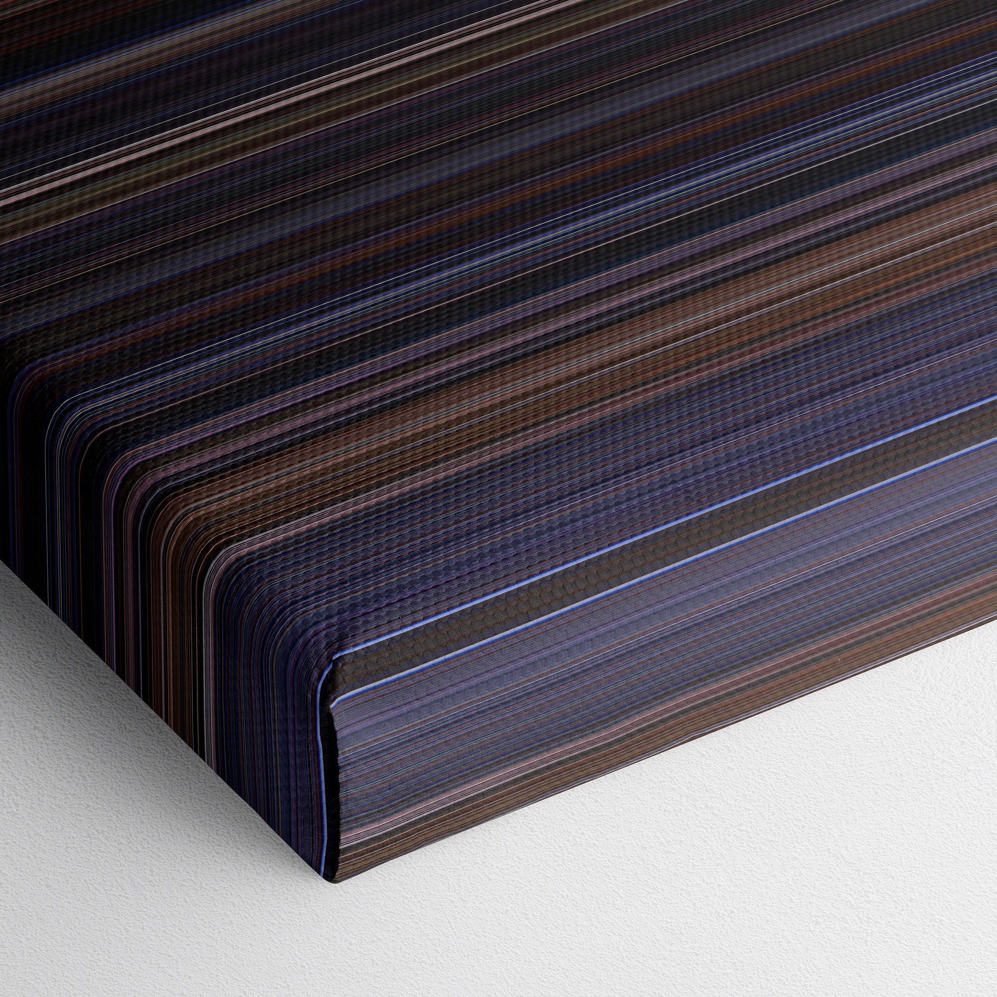 The World Is Not Enough (1999) CineSpectrum Color Spectrum Canvas Print - Close Up of Bottom of Print