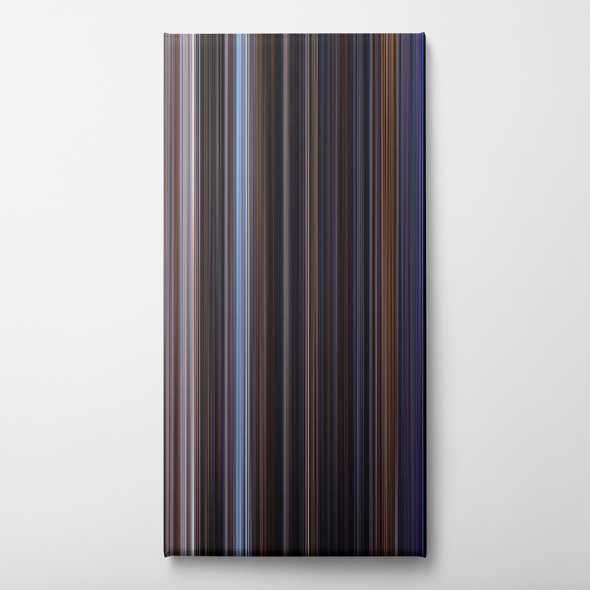 The World Is Not Enough (1999) CineSpectrum Color Spectrum Canvas Print - Vertical on Wall