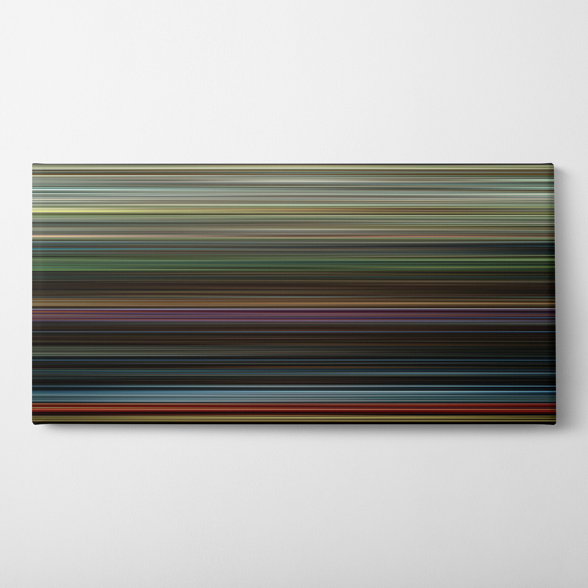 The World's End (2013) CineSpectrum Color Spectrum Canvas Print - Horizontal on Wall
