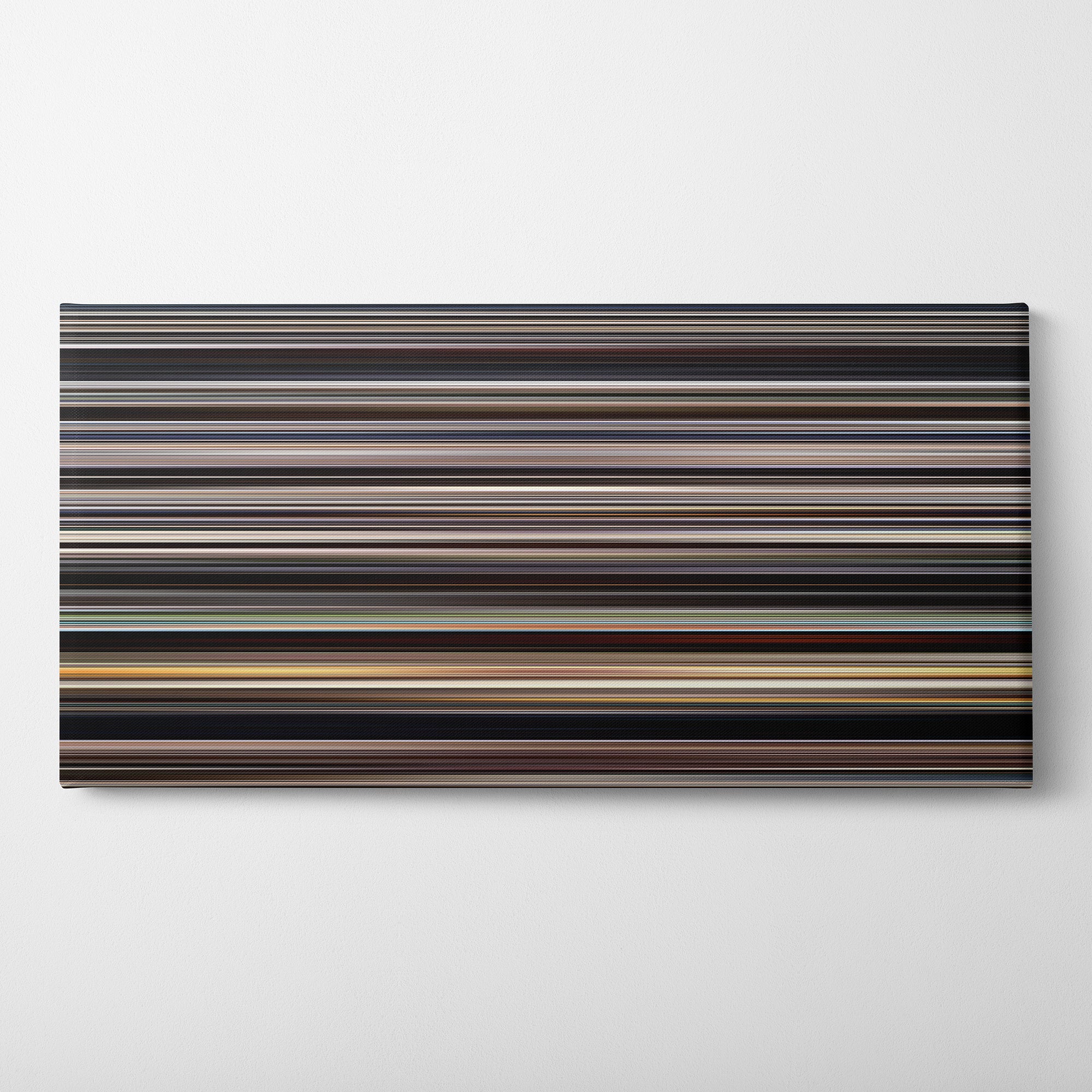 There Will Be Blood (2007) CineSpectrum Color Spectrum Canvas Print - Horizontal on Wall