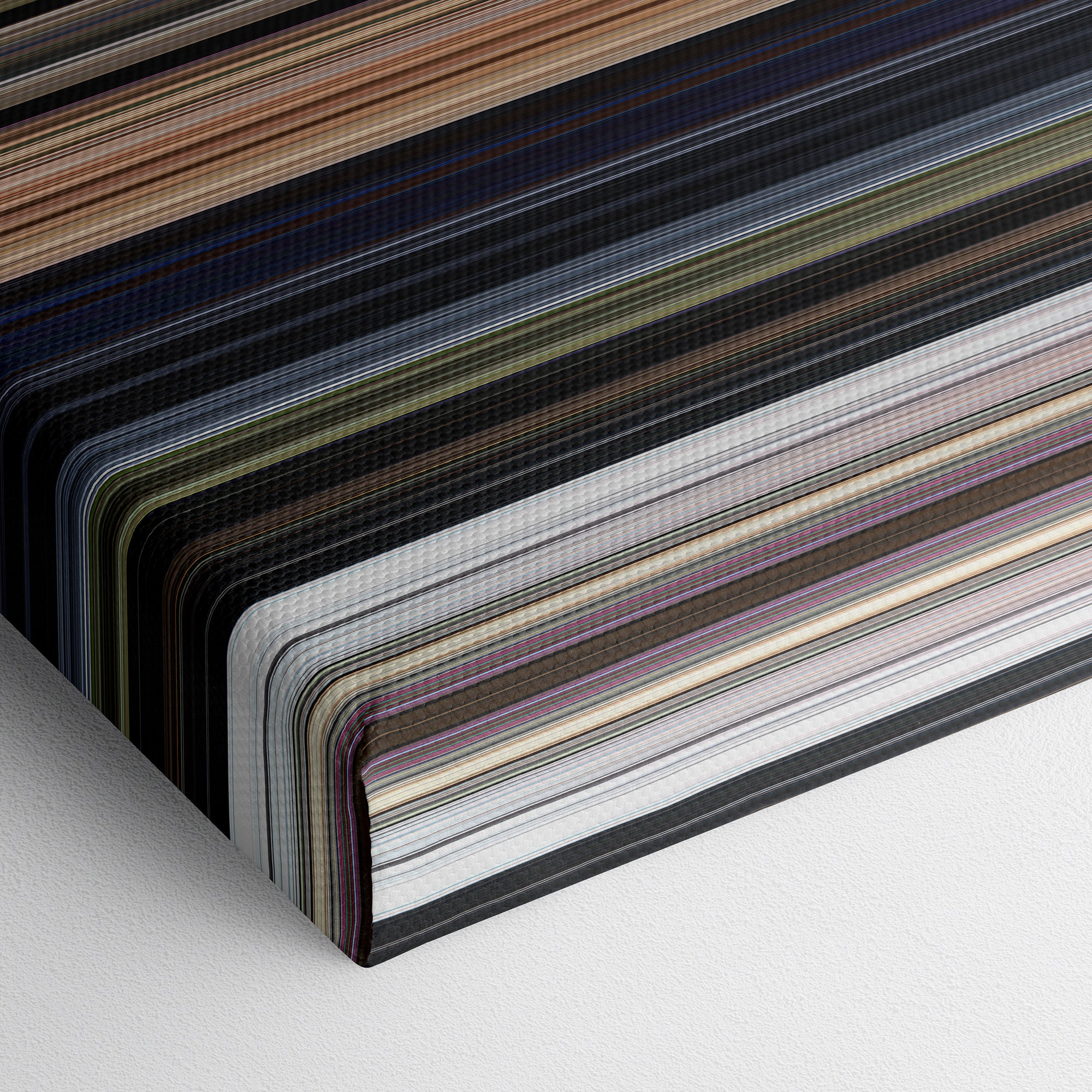 Thor - Love and Thunder (2022) CineSpectrum Color Spectrum Canvas Print - Close Up of Bottom of Print