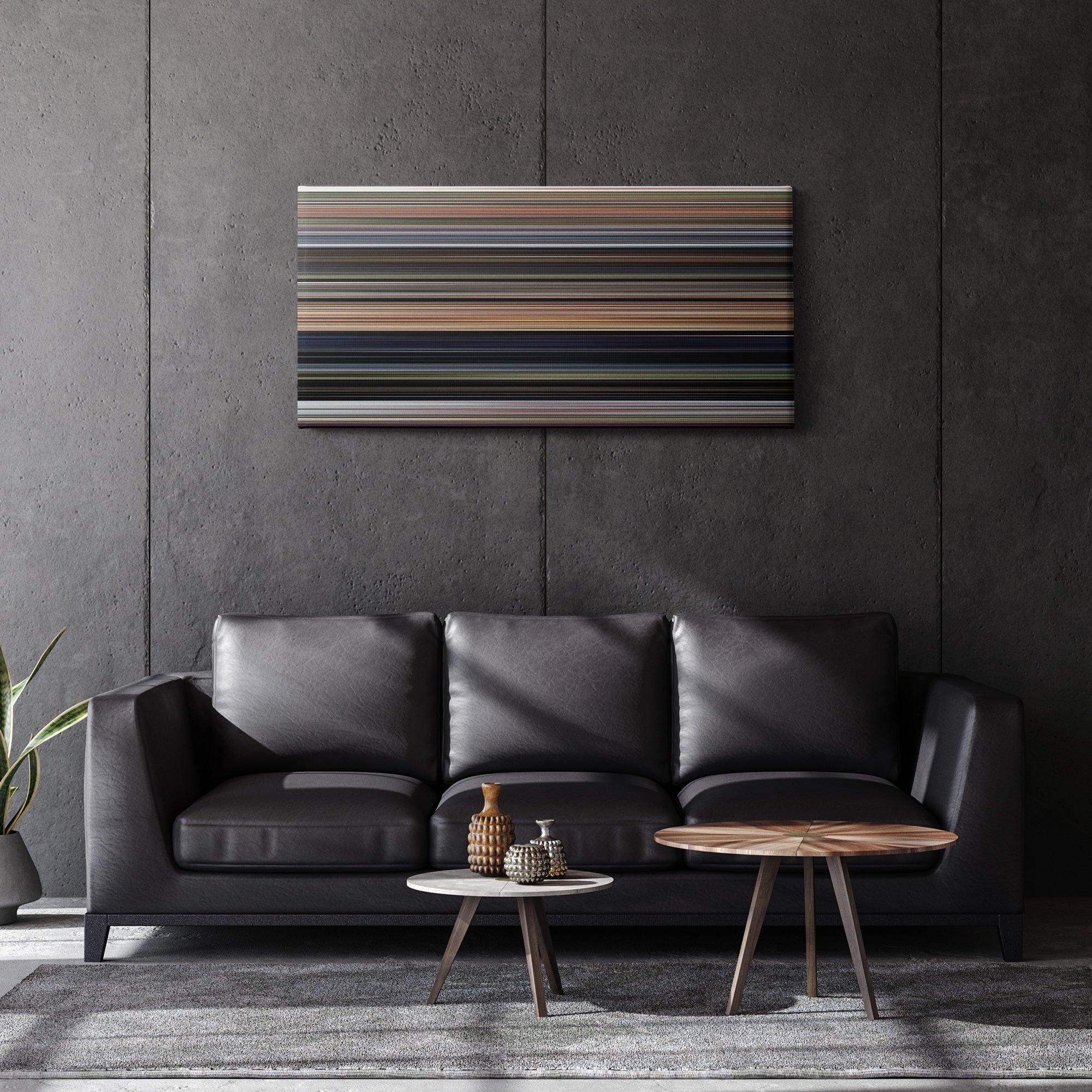 Thor - Love and Thunder (2022) CineSpectrum Color Spectrum Canvas Print - Hanging Horizontal on Wall in Room