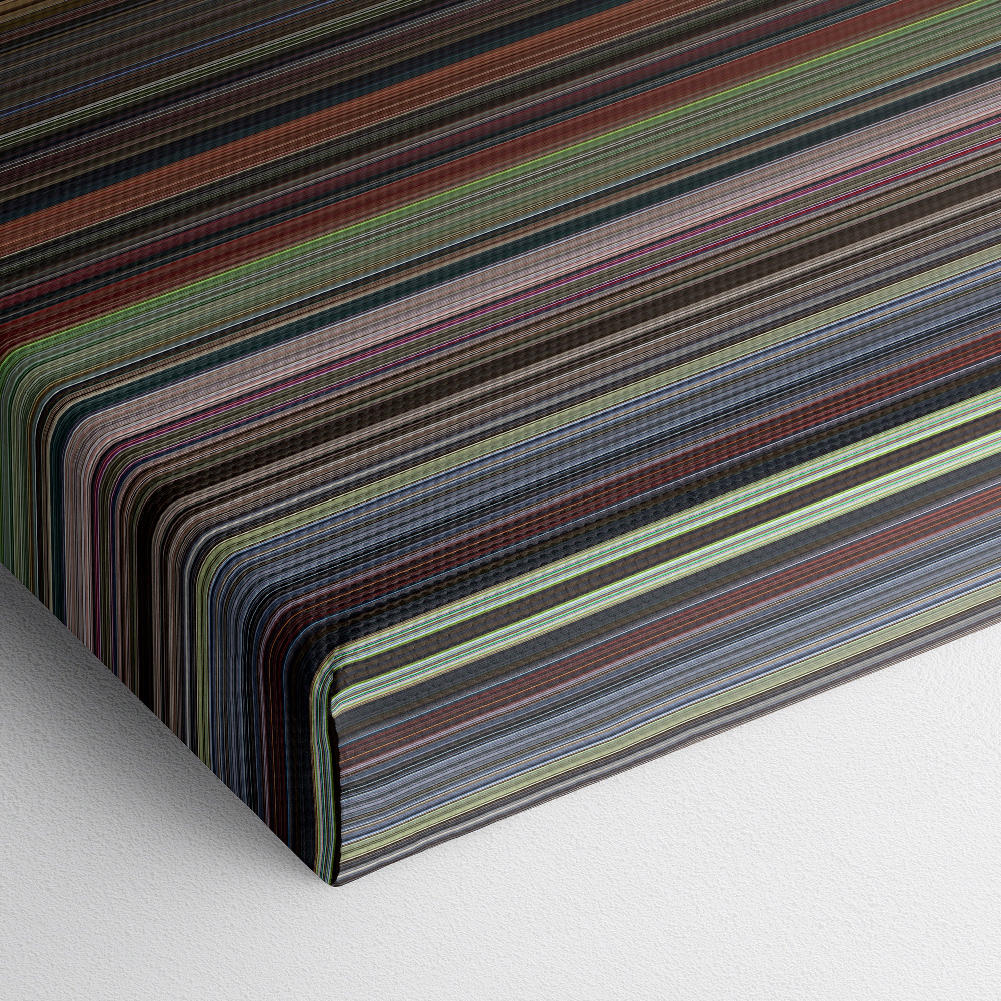 Thor - Ragnarok (2017) CineSpectrum Color Spectrum Canvas Print - Close Up of Bottom of Print