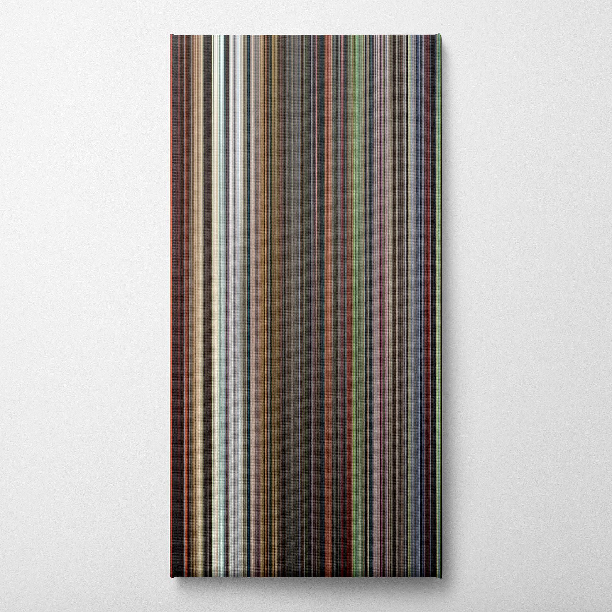 Thor - Ragnarok (2017) CineSpectrum Color Spectrum Canvas Print - Vertical on Wall