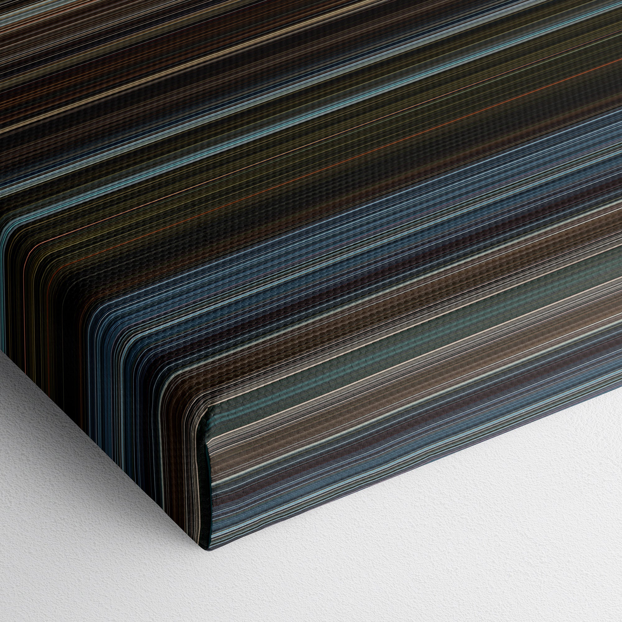 Thor - The Dark World (2013) CineSpectrum Color Spectrum Canvas Print - Close Up of Bottom of Print