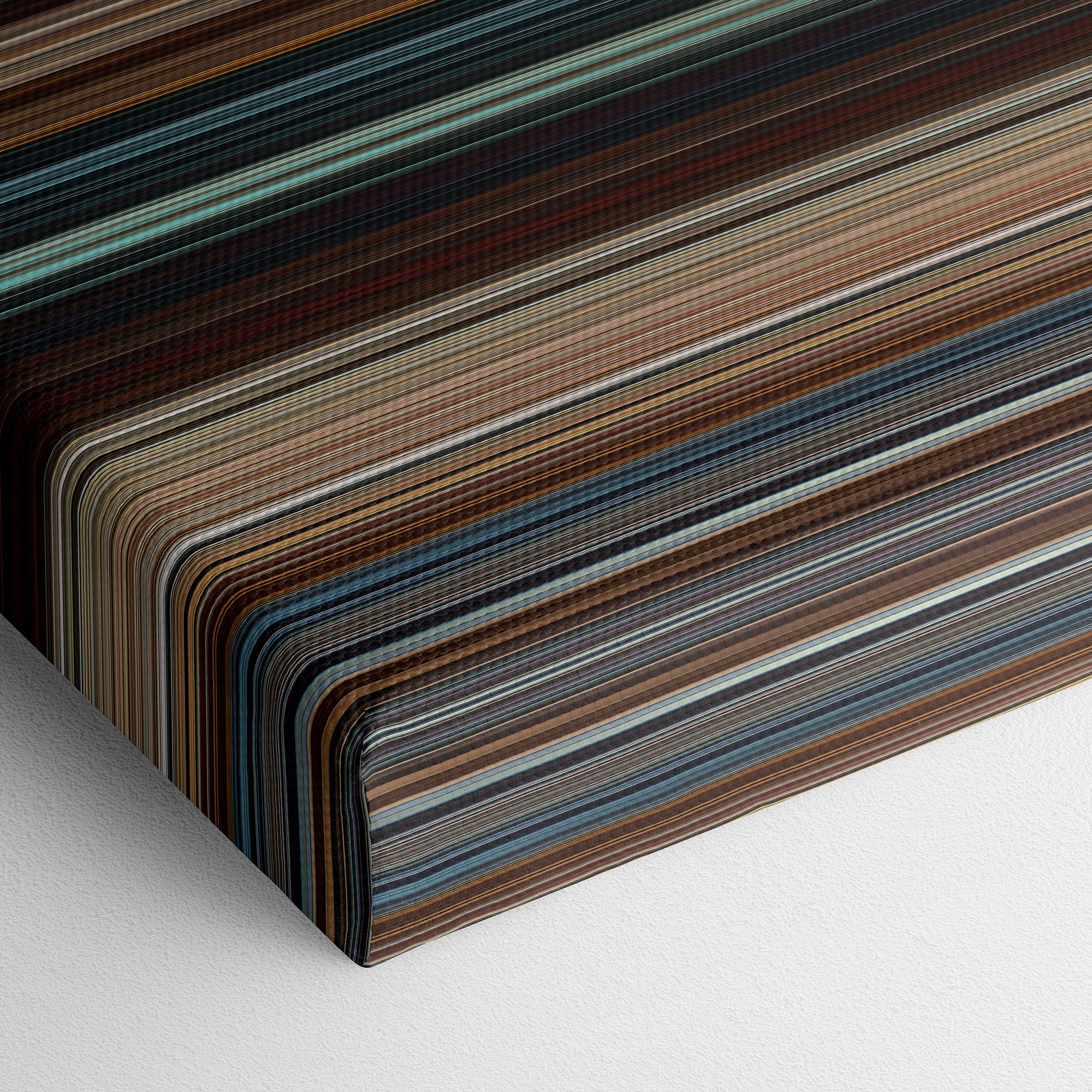 Thor (2011) CineSpectrum Color Spectrum Canvas Print - Close Up of Bottom of Print