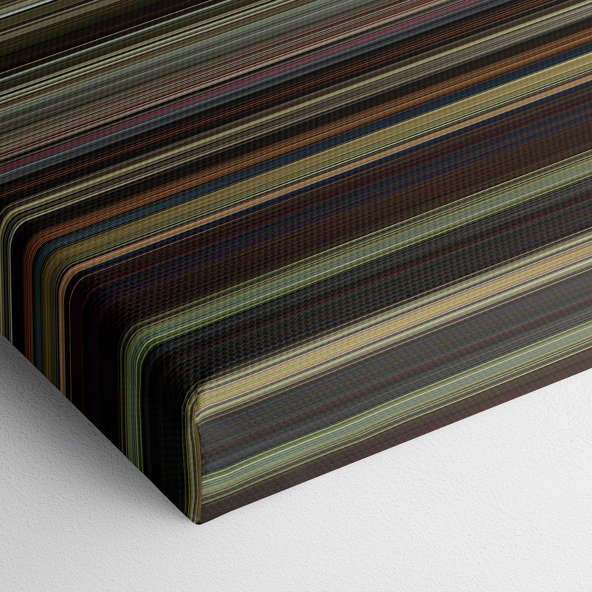 Three Billboards Outside Ebbing, Missouri (2017) CineSpectrum Color Spectrum Canvas Print - Close Up of Bottom of Print