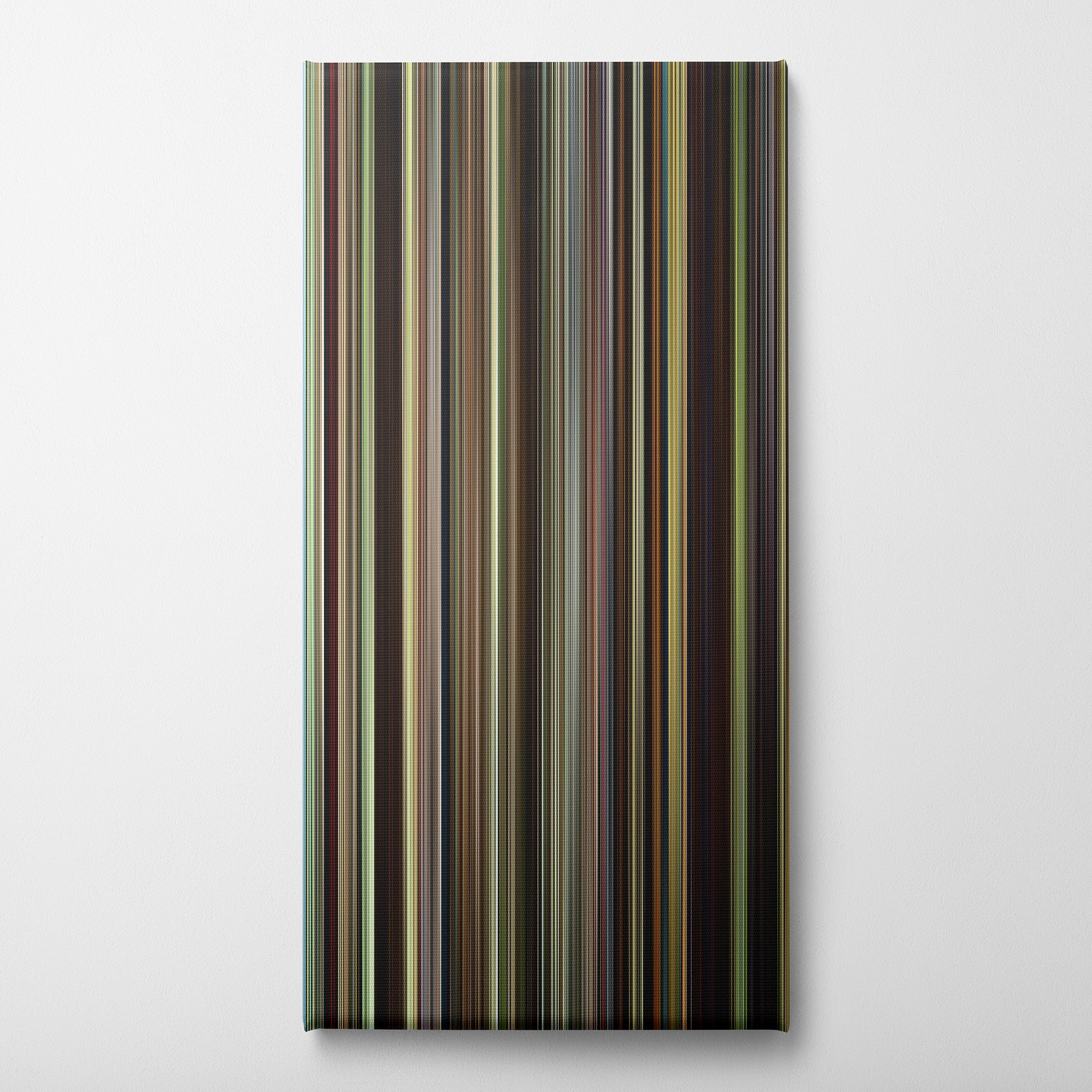 Three Billboards Outside Ebbing, Missouri (2017) CineSpectrum Color Spectrum Canvas Print - Vertical on Wall