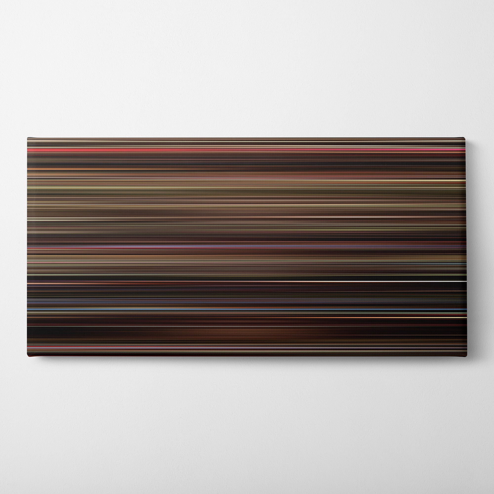 Three Colors Red (1994) CineSpectrum Color Spectrum Canvas Print - Horizontal on Wall