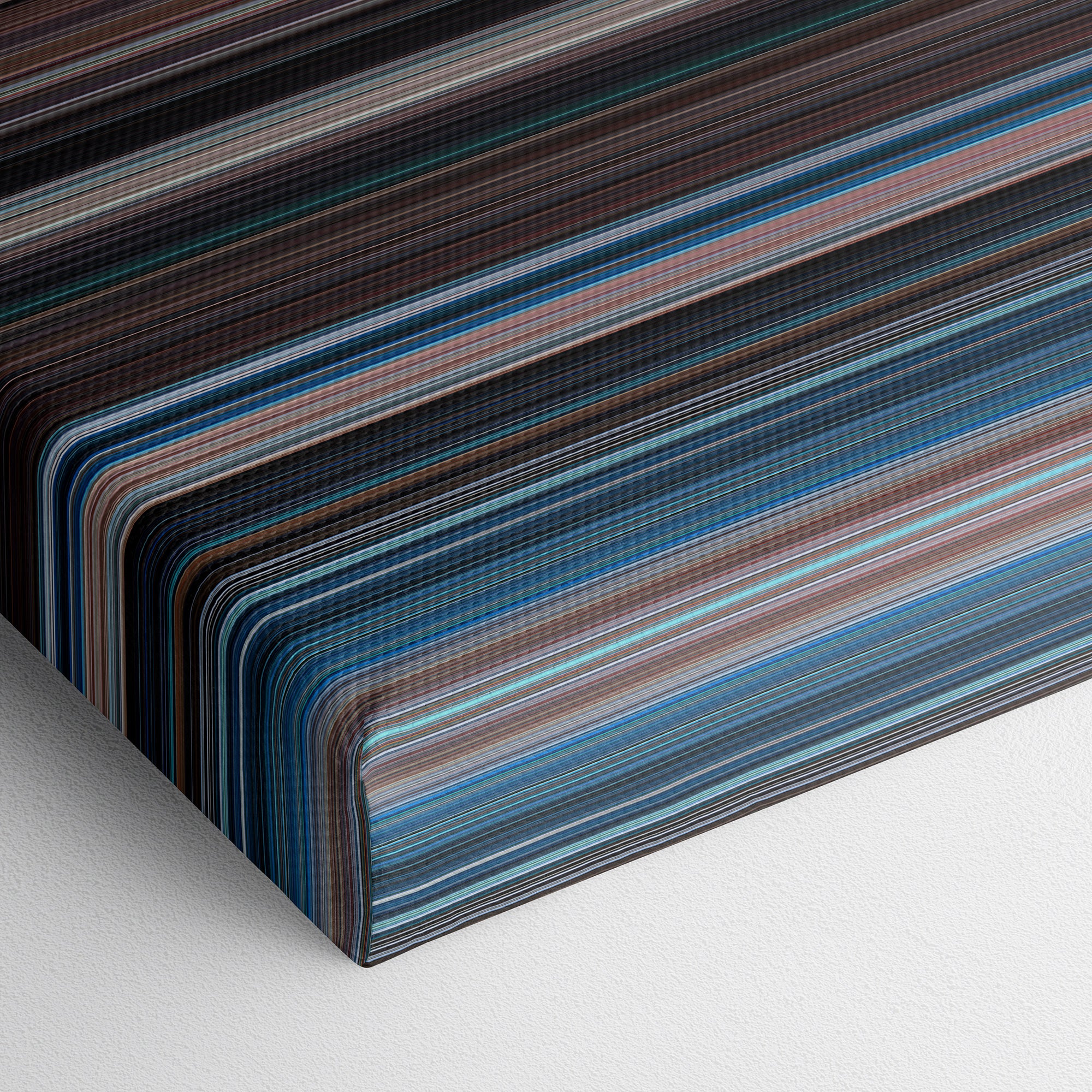 Thunderball (1965) CineSpectrum Color Spectrum Canvas Print - Close Up of Bottom of Print