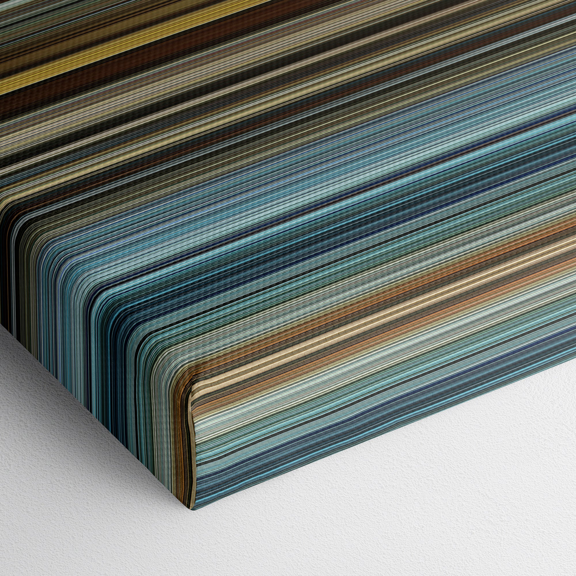 Top Gun Maverick (2022) CineSpectrum Color Spectrum Canvas Print - Close Up of Bottom of Print
