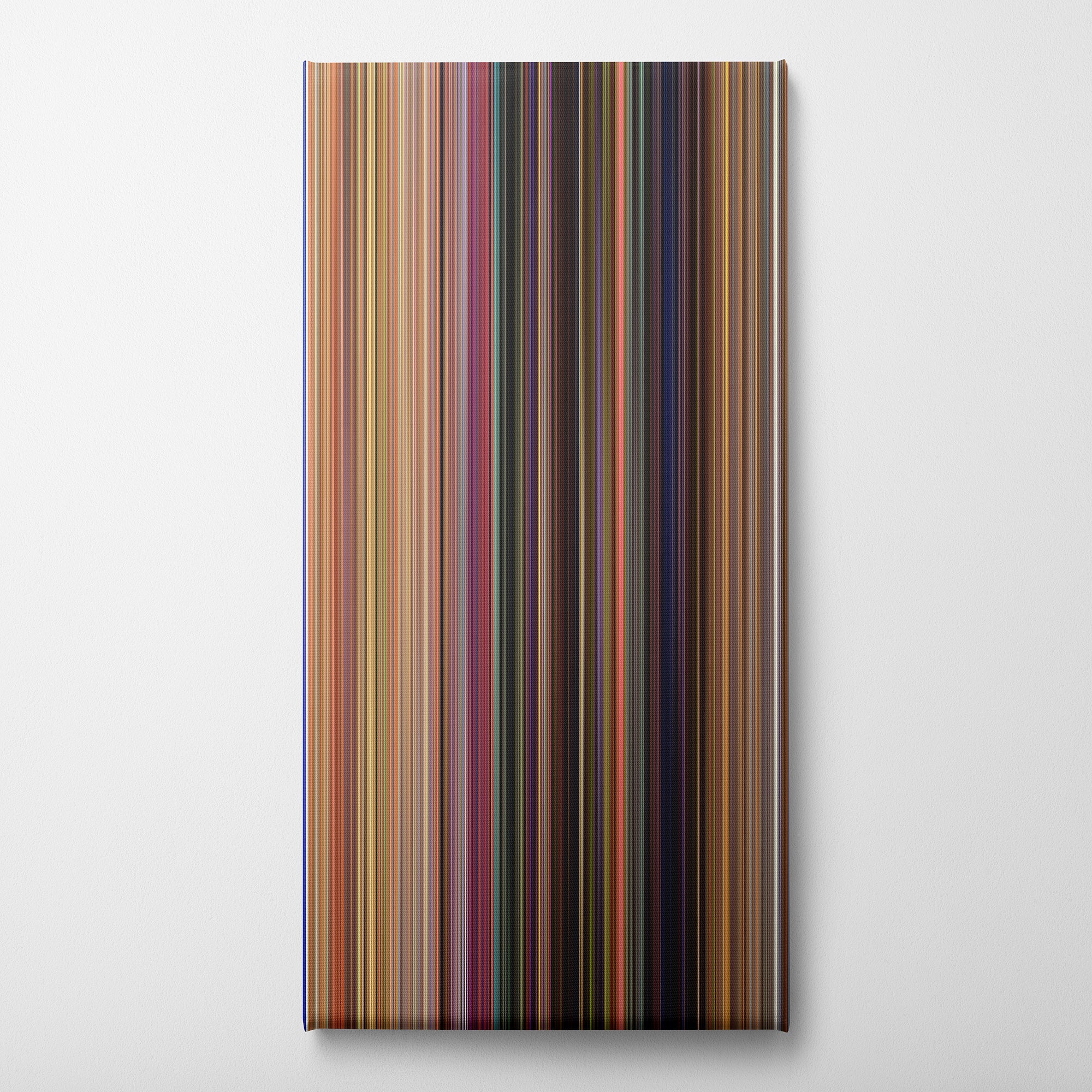 Toy Story (1995) CineSpectrum Color Spectrum Canvas Print - Vertical on Wall
