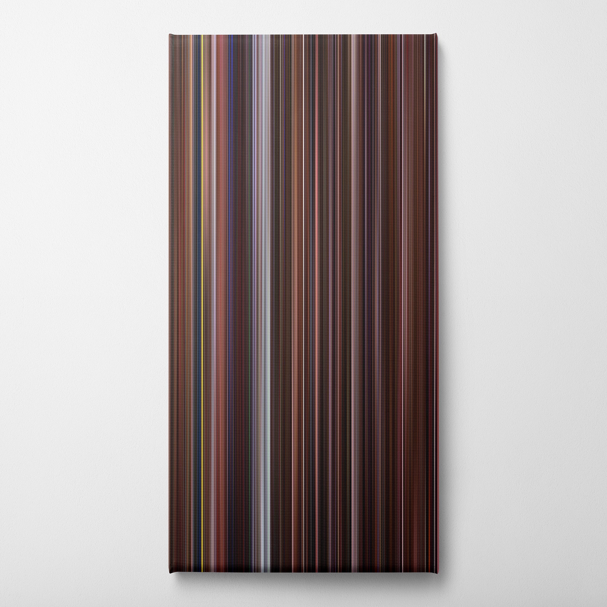 Trainspotting (1996) CineSpectrum Color Spectrum Canvas Print - Vertical on Wall