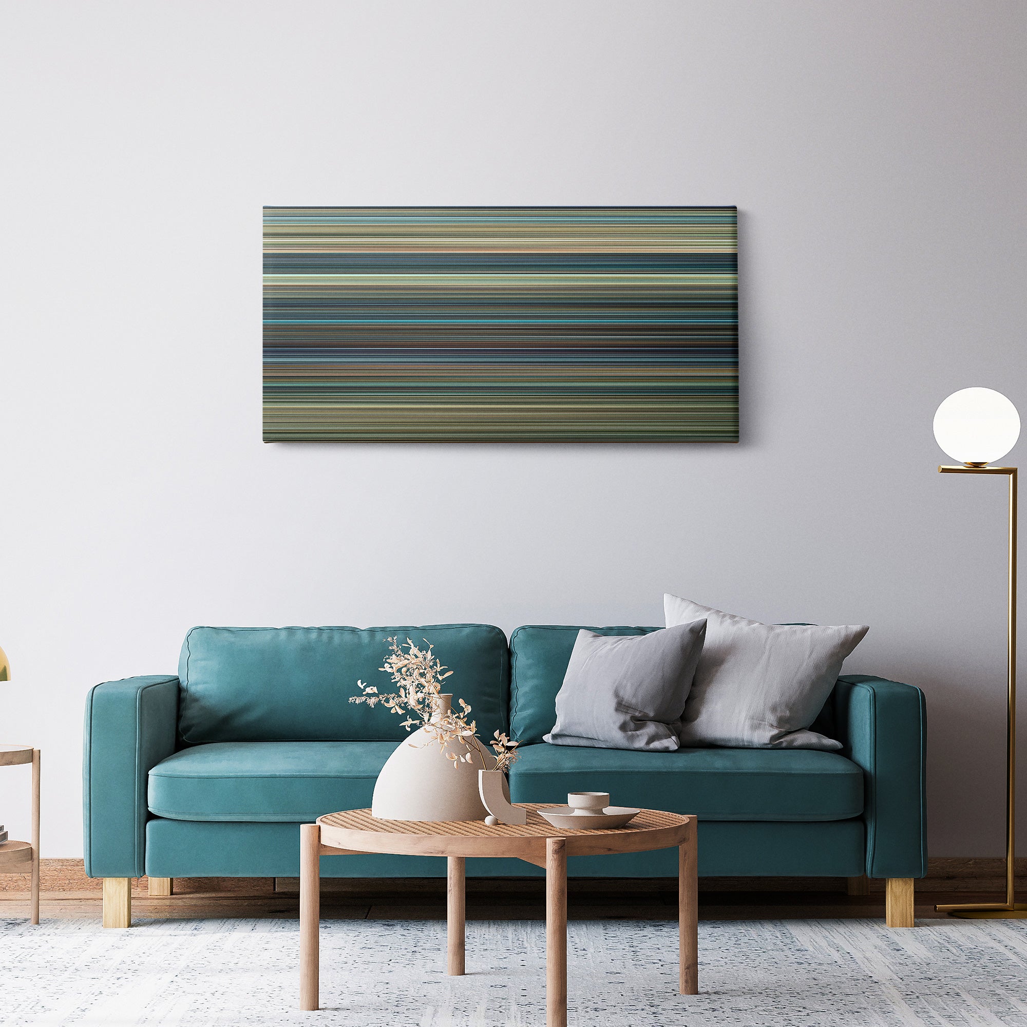 Transformers (2007) CineSpectrum Color Spectrum Canvas Print - Hanging Horizontal on Wall in Room