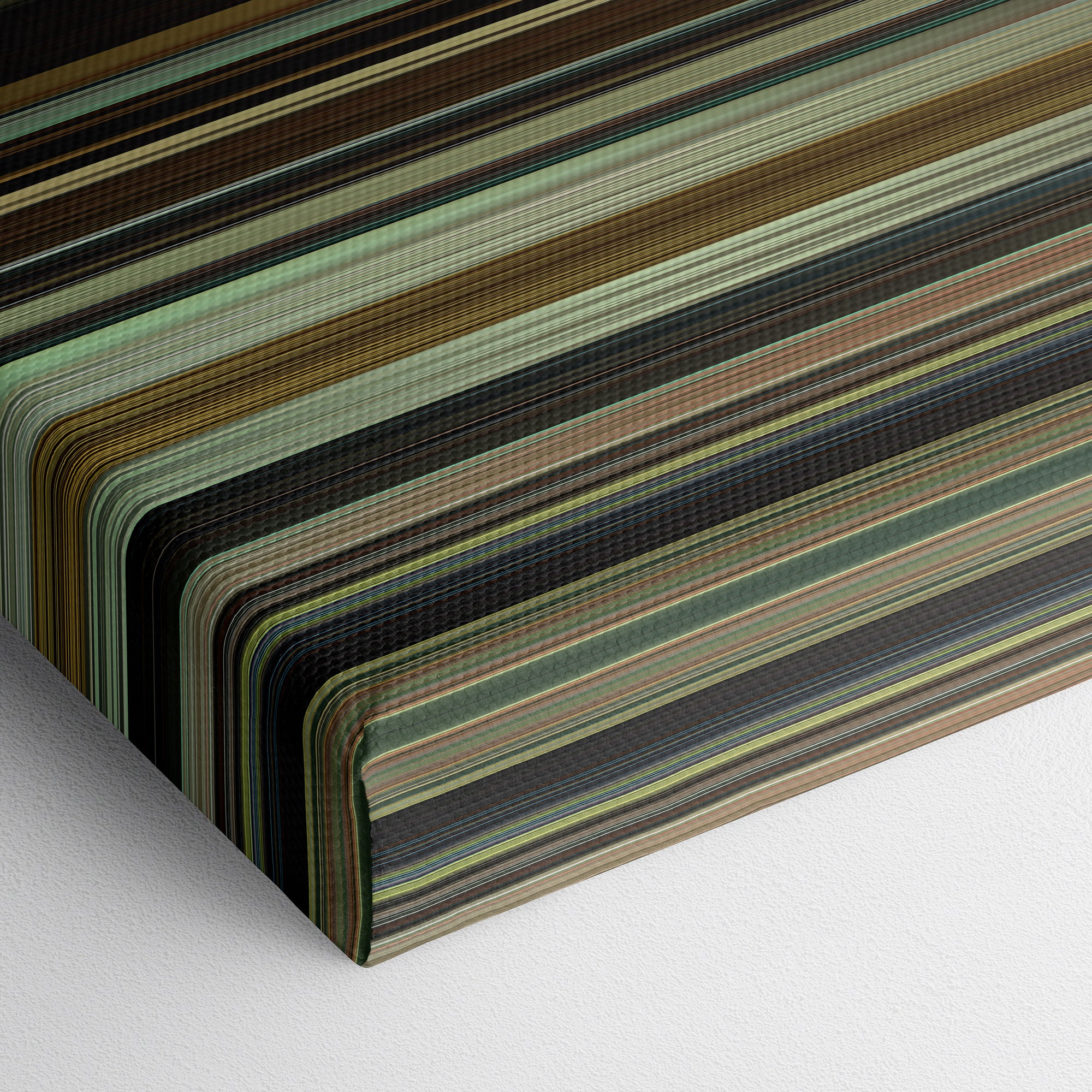 Tusk (2014) CineSpectrum Color Spectrum Canvas Print - Close Up of Bottom of Print