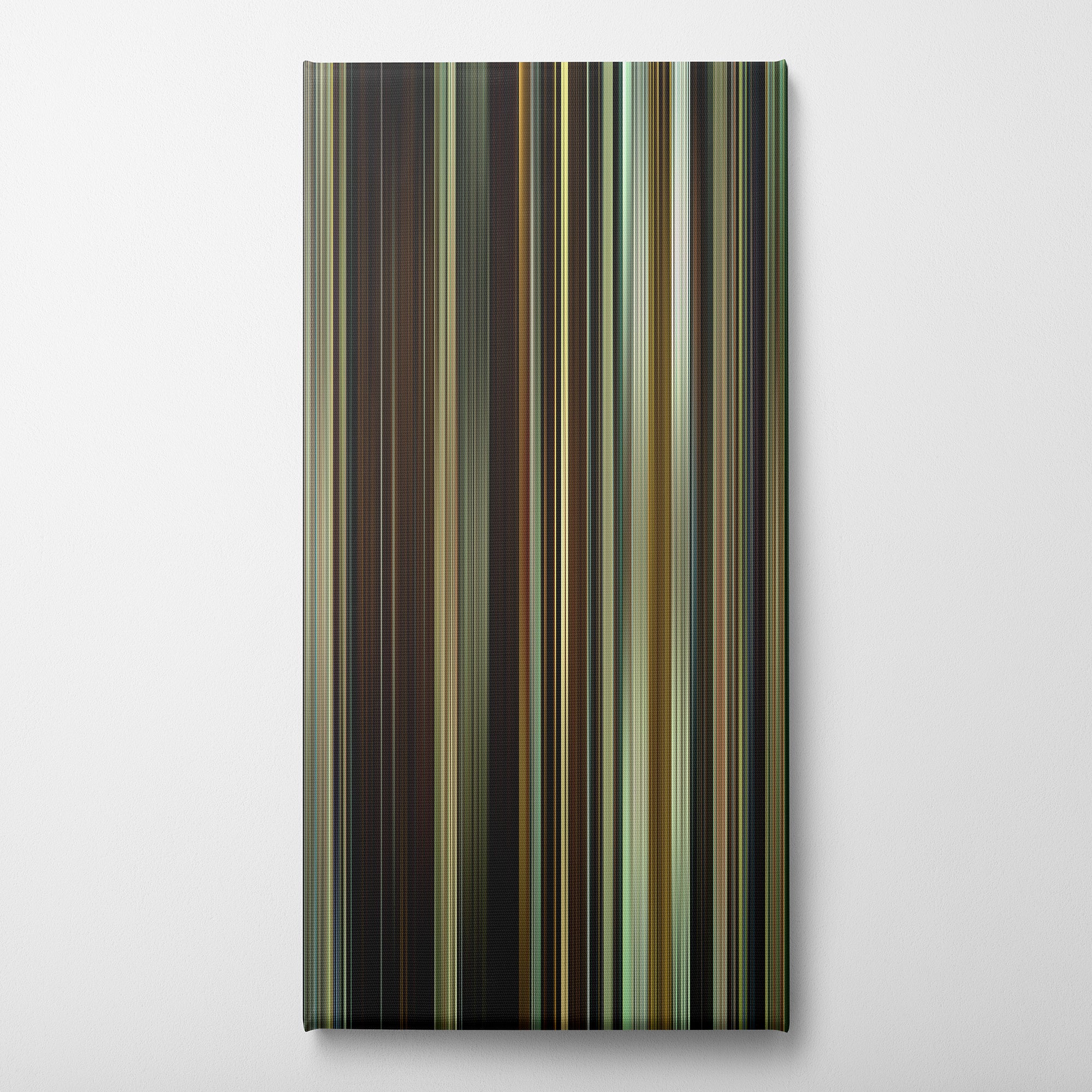Tusk (2014) CineSpectrum Color Spectrum Canvas Print - Vertical on Wall