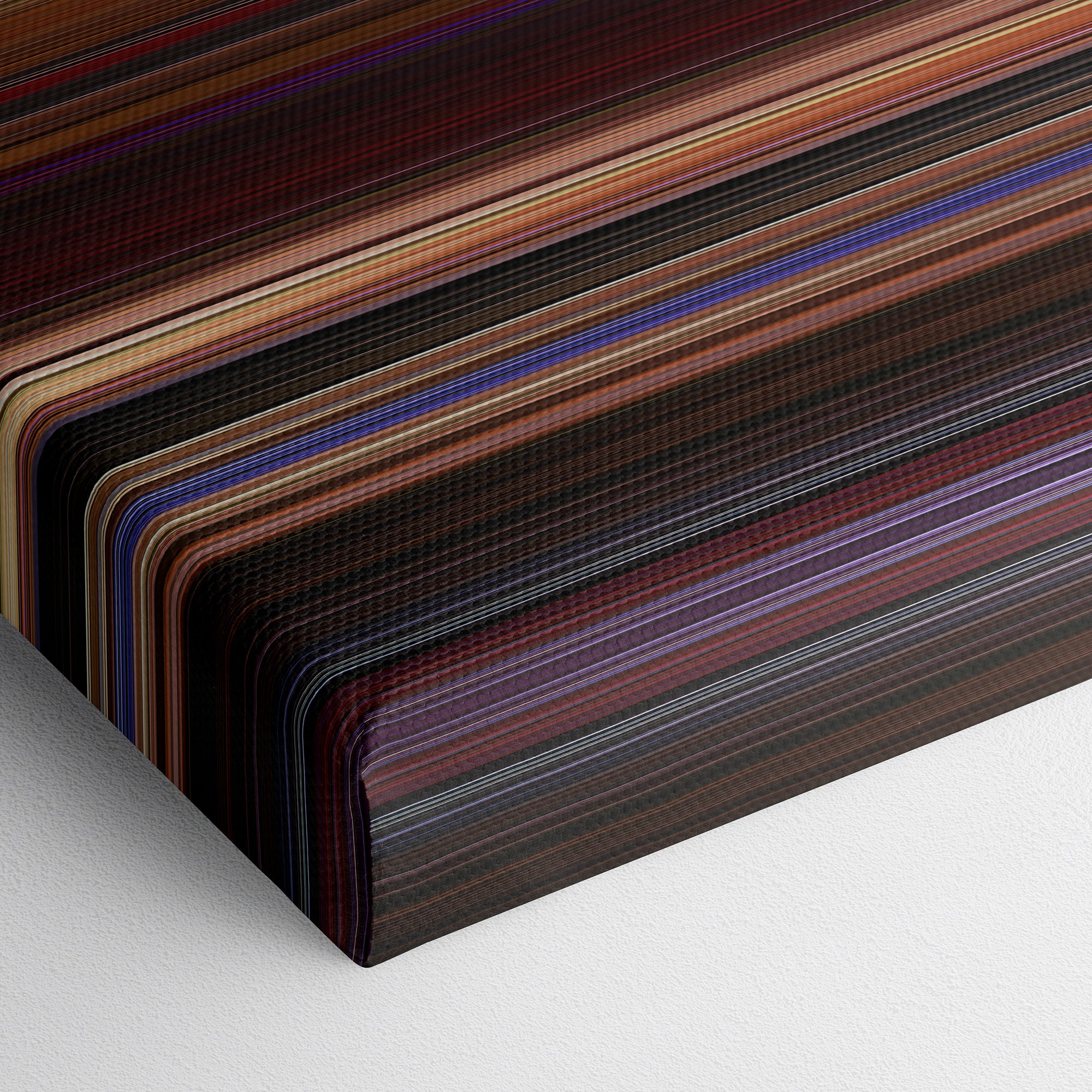 Twin Peaks - Fire Walk with Me (1992) CineSpectrum Color Spectrum Canvas Print - Close Up of Bottom of Print