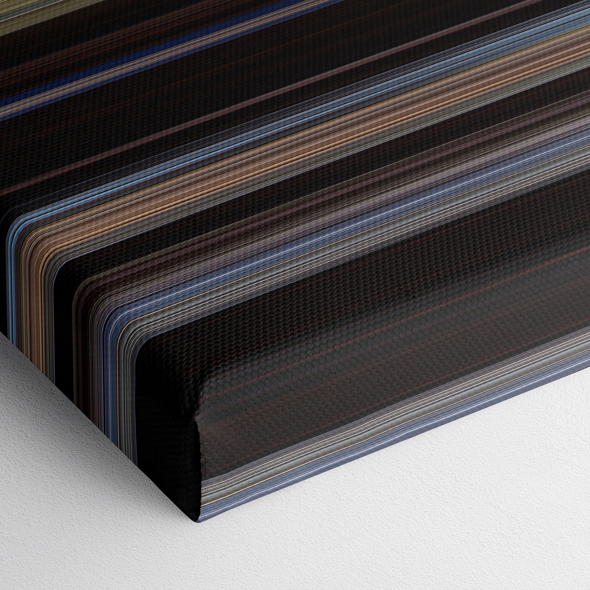 Unforgiven (1992) CineSpectrum Color Spectrum Canvas Print - Close Up of Bottom of Print