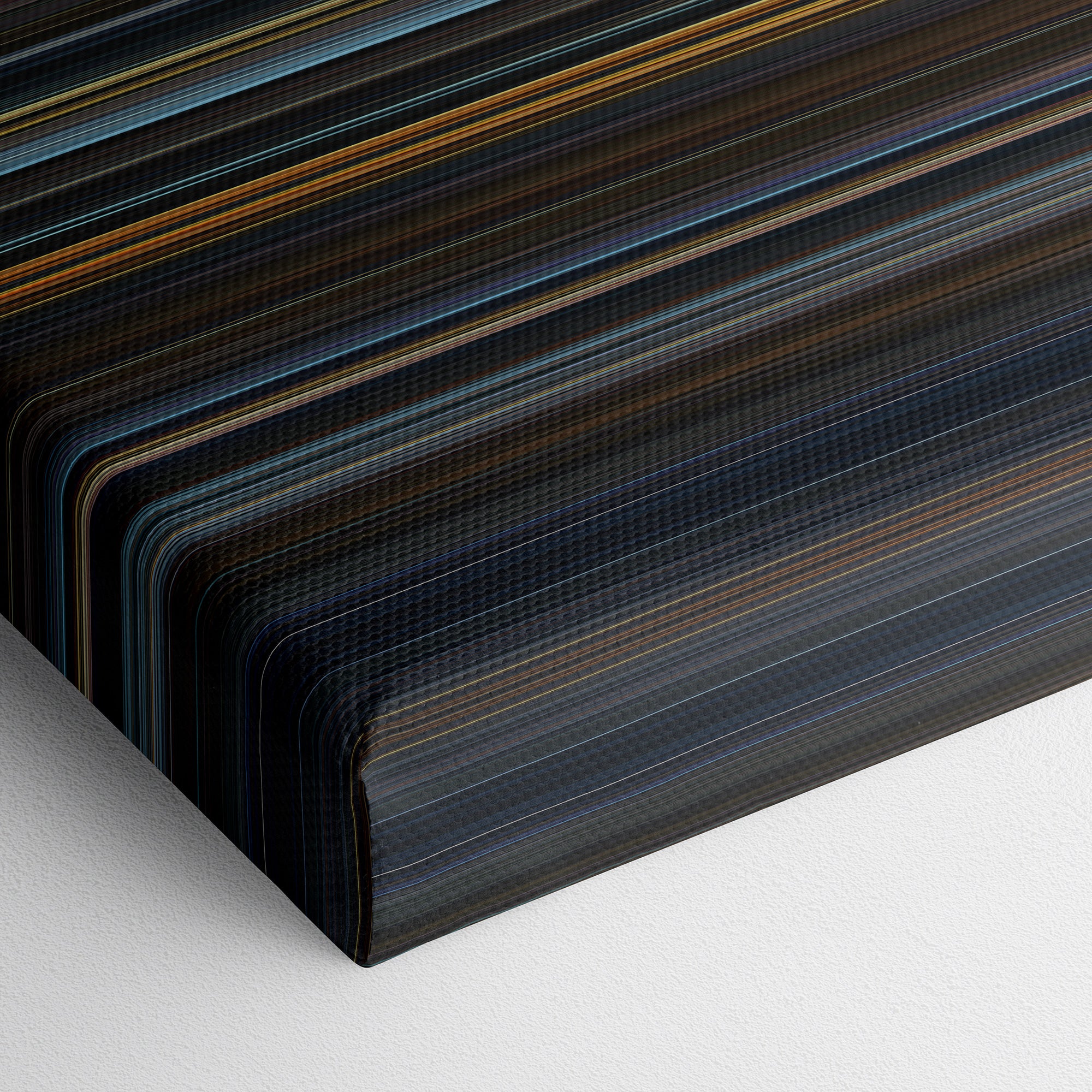 V for Vendetta (2006) CineSpectrum Color Spectrum Canvas Print - Close Up of Bottom of Print