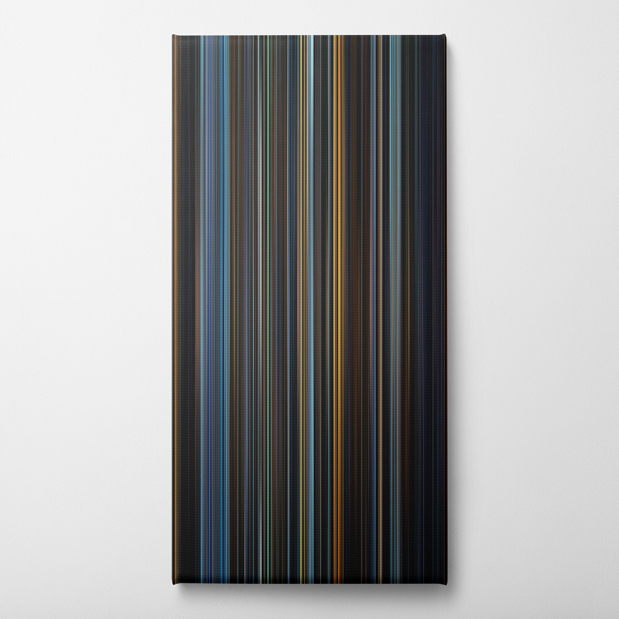 V for Vendetta (2006) CineSpectrum Color Spectrum Canvas Print - Vertical on Wall