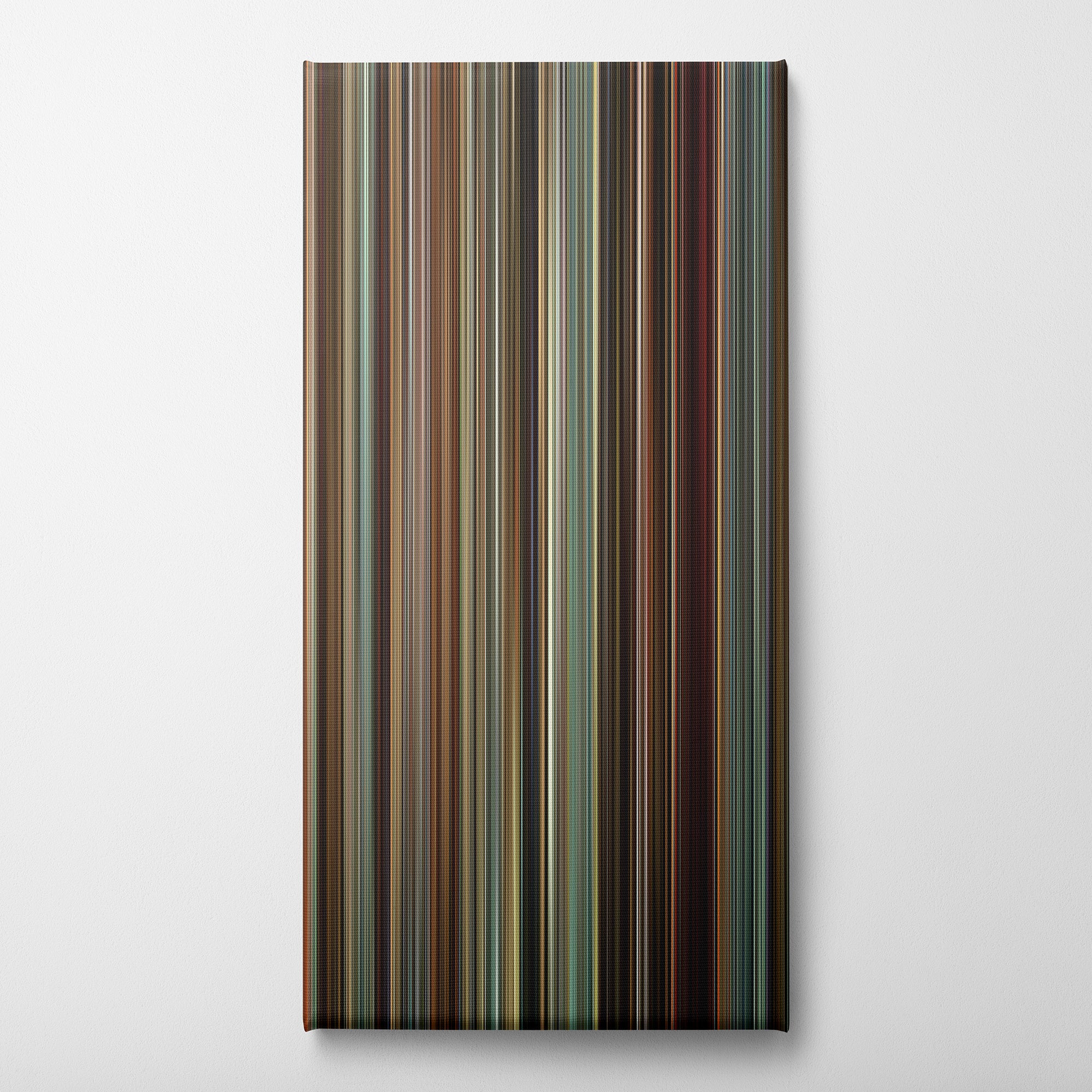 Vampire's Kiss (1988) CineSpectrum Color Spectrum Canvas Print - Vertical on Wall