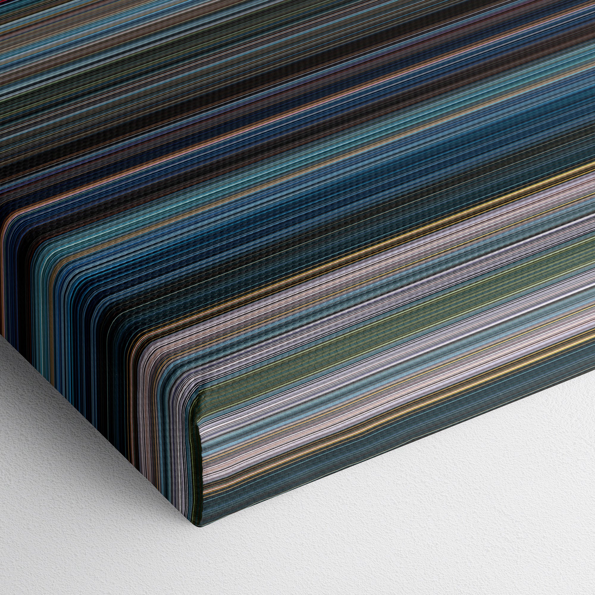 Venom (2018) CineSpectrum Color Spectrum Canvas Print - Close Up of Bottom of Print