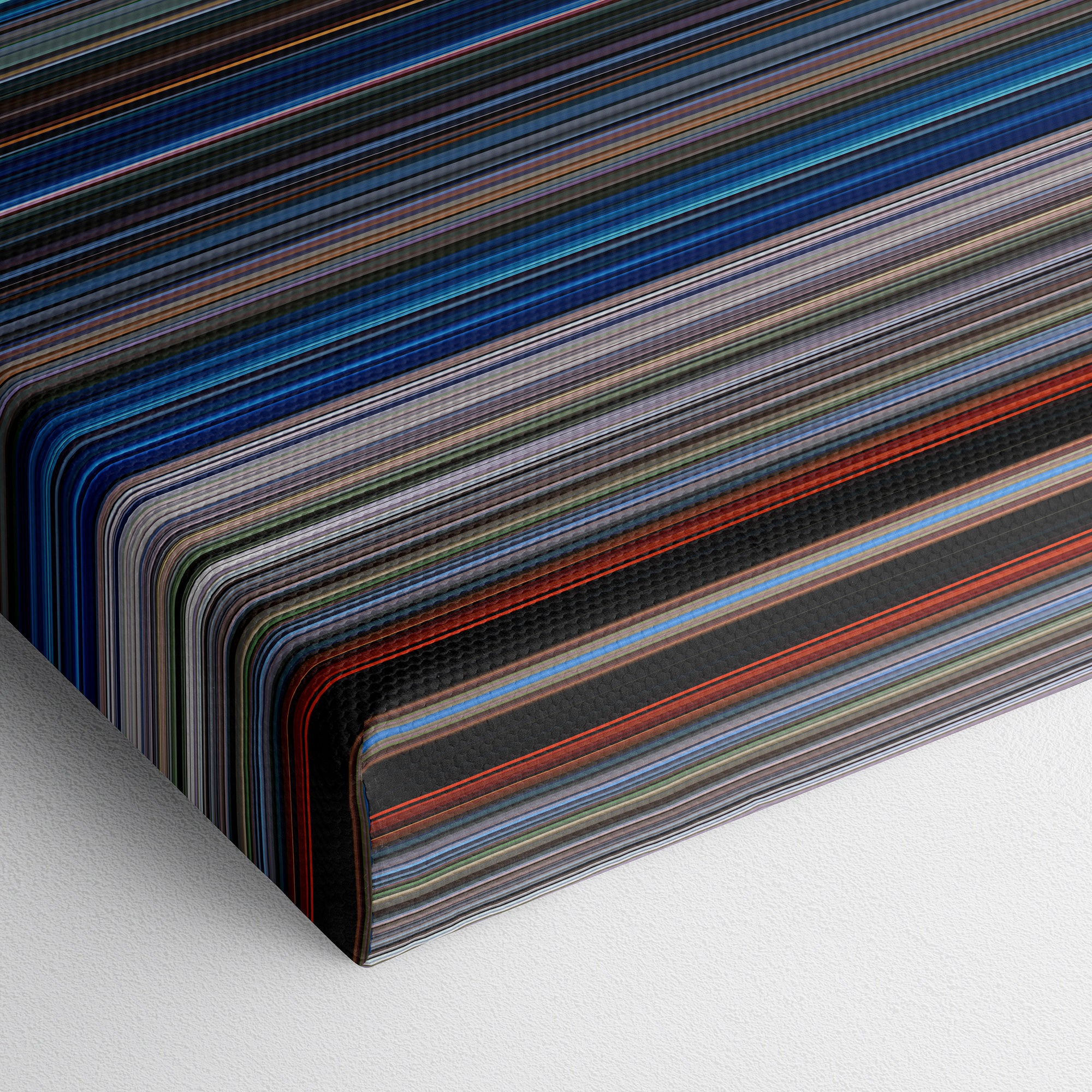 Voyage of Time - Life's Journey (2016) CineSpectrum Color Spectrum Canvas Print - Close Up of Bottom of Print